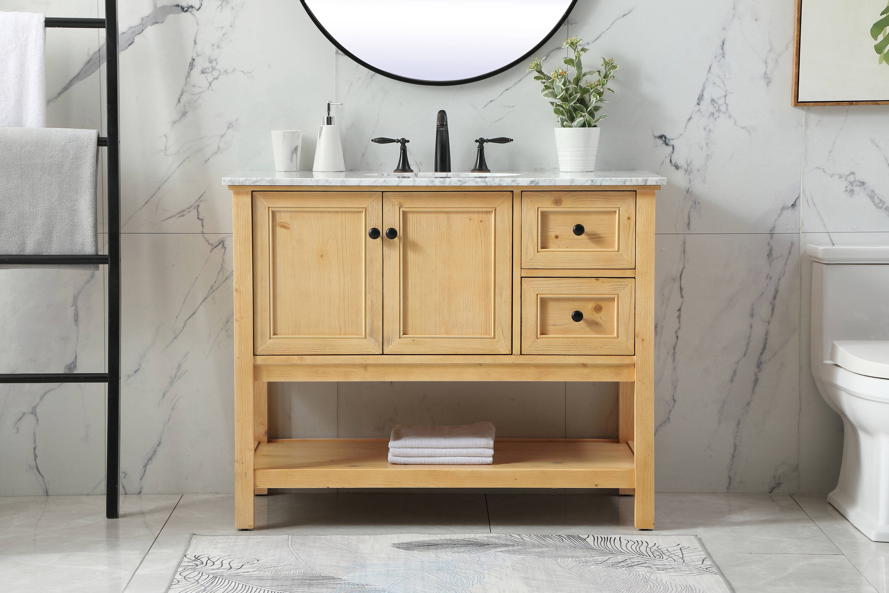 Elegant Decor HF81126NW Bath-Vanity-Combo - View #2