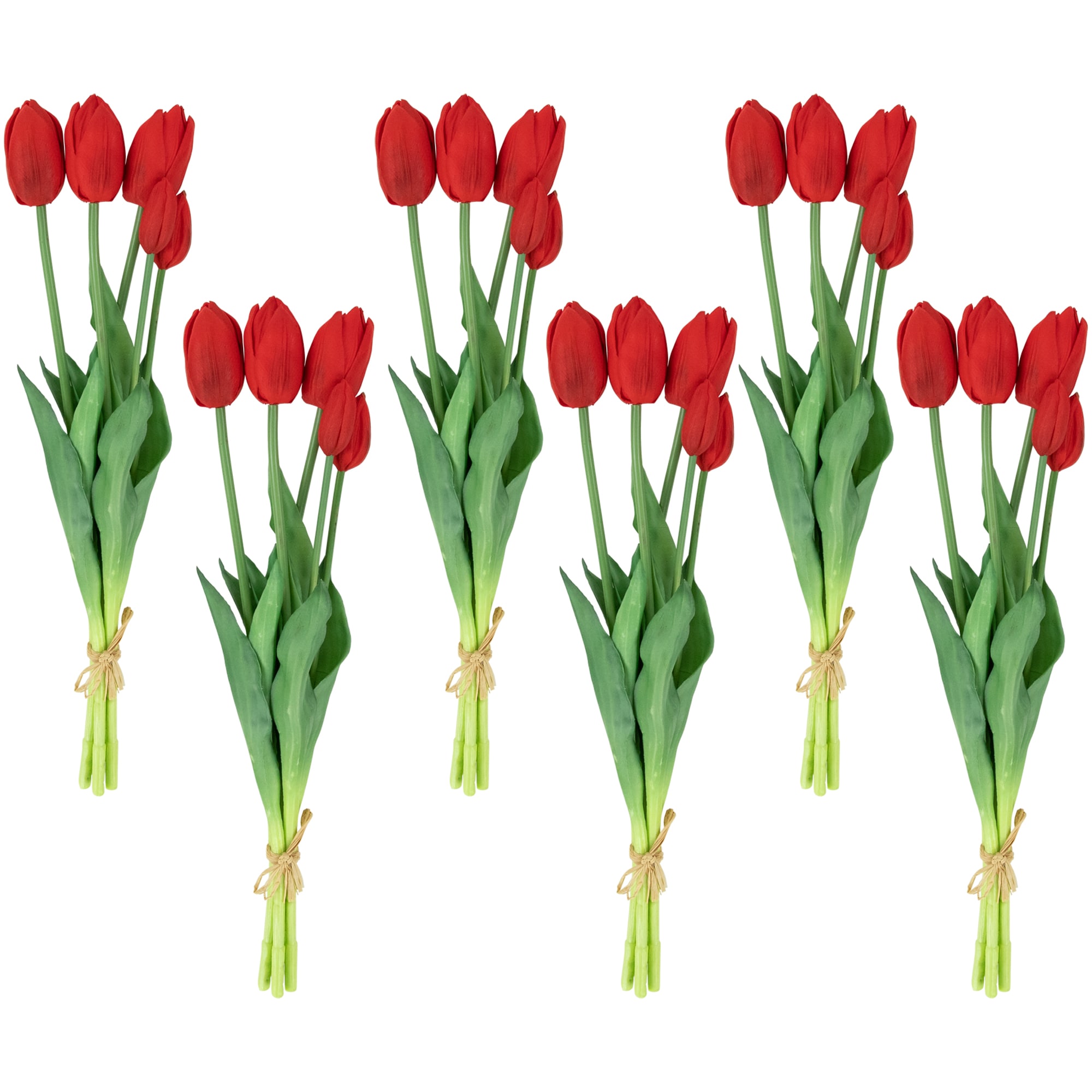 Northlight 35644471 18-in Red Indoor Hanging Mixed greenery Artificial flower