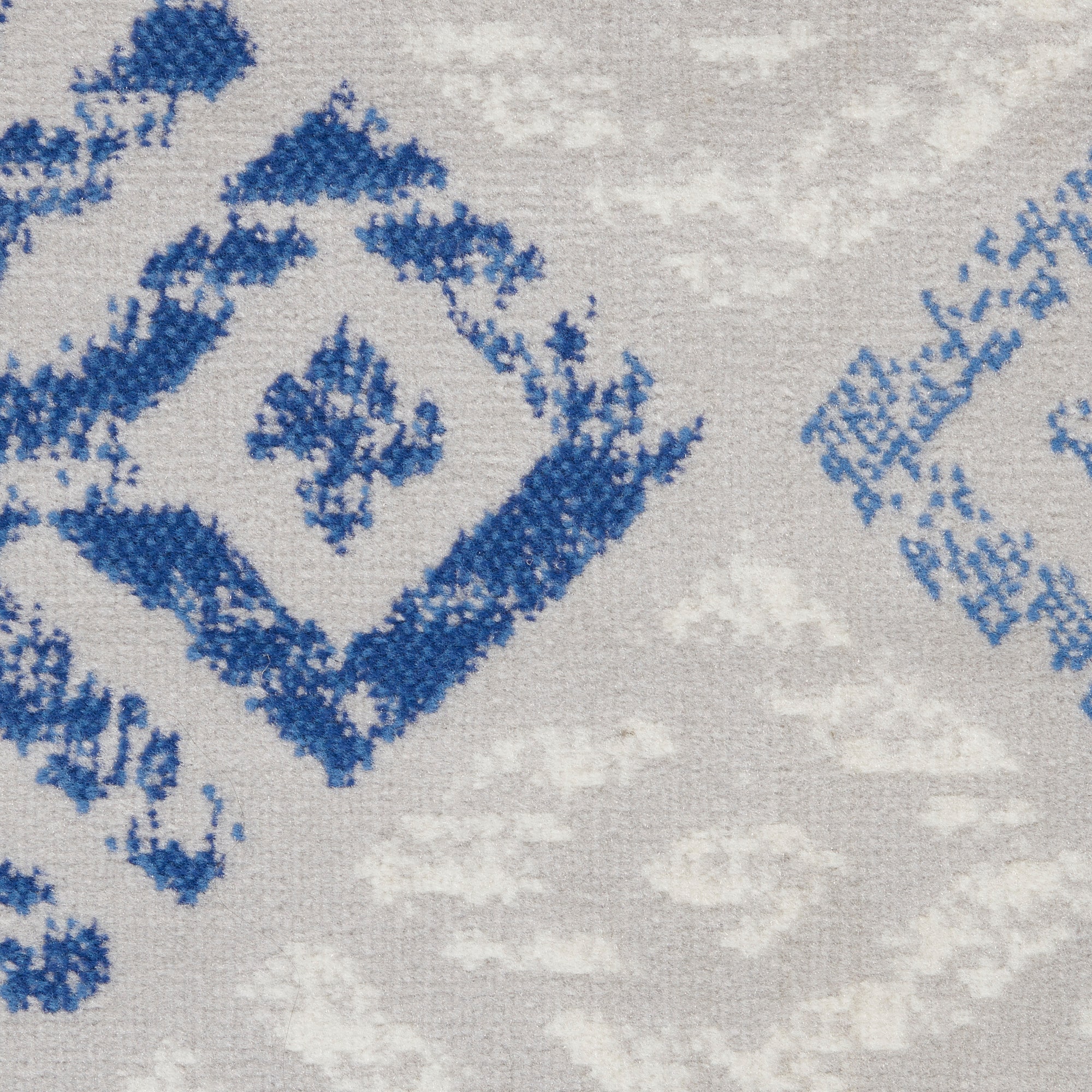 Elysian Gray Geometric 4' x 6' Synthetic Reversible Rug