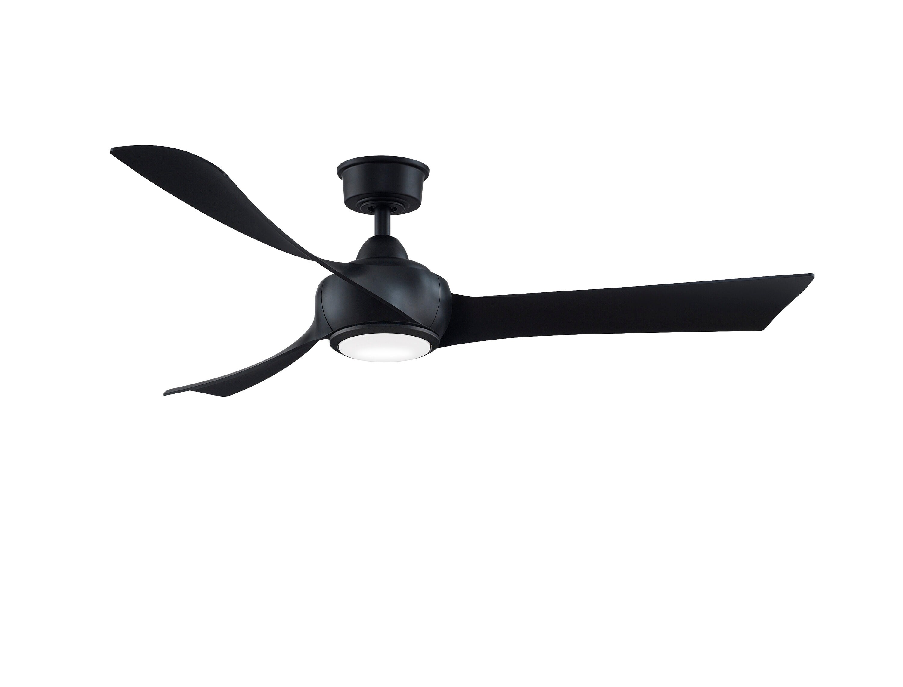 Fanimation TriAire Custom 64-in Matte White with Weathered Wood Blades Color-changing Integrated LED Indoor/Outdoor Smart Propeller Ceiling Fan with Light and Remote (3-Blade) FPD8515MWW-64WEW-LK Sansujyuku sansujyuku.com