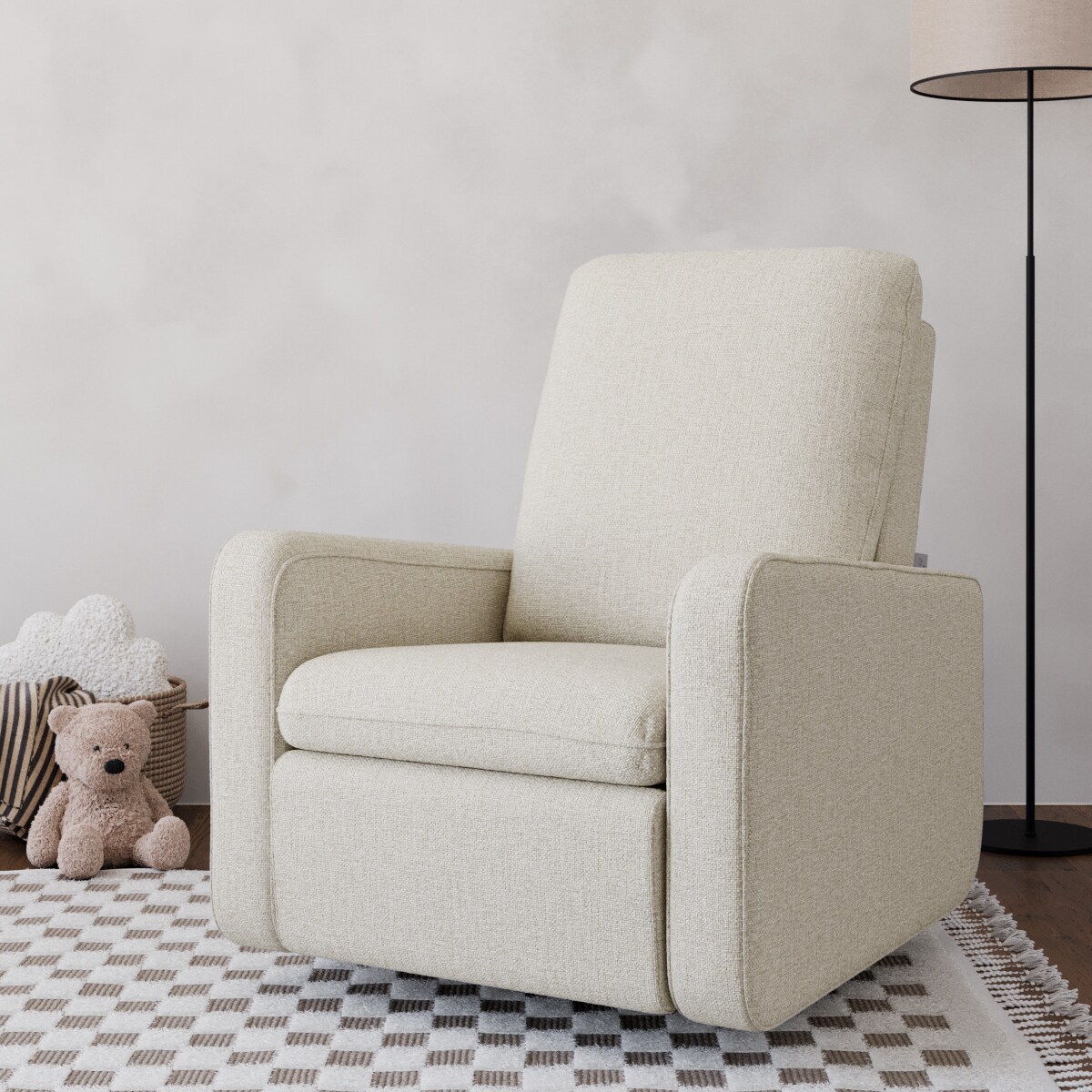 Graco Bellwood Power Recliner Swivel Glider, Dune Basketweave