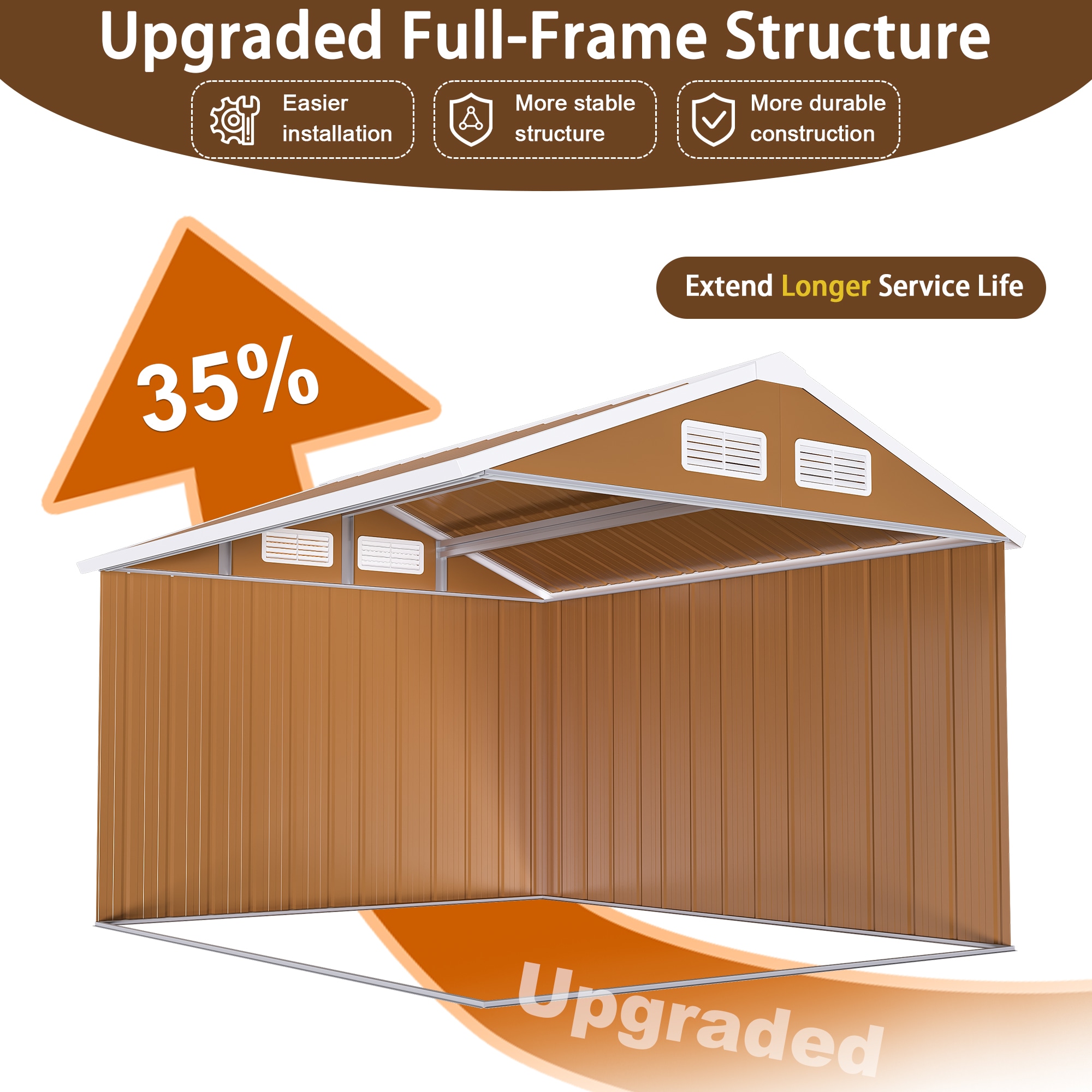 Mondawe MD-W291100001 Metal-Storage-Buildings-Sheds - View #5