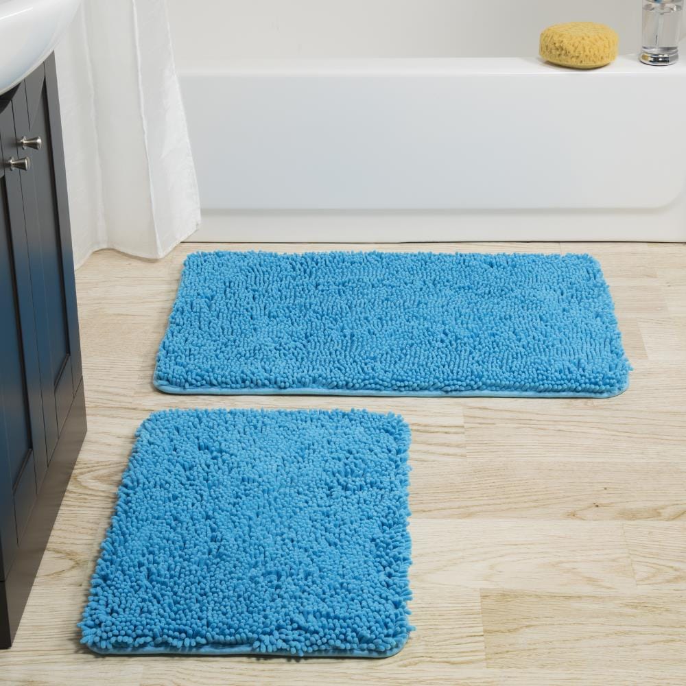 Hastings Home Bathroom Mats 31.5-in x 20.5-in Ivory Rubber Memory Foam Bath  Mat in the Bathroom Rugs & Mats department at