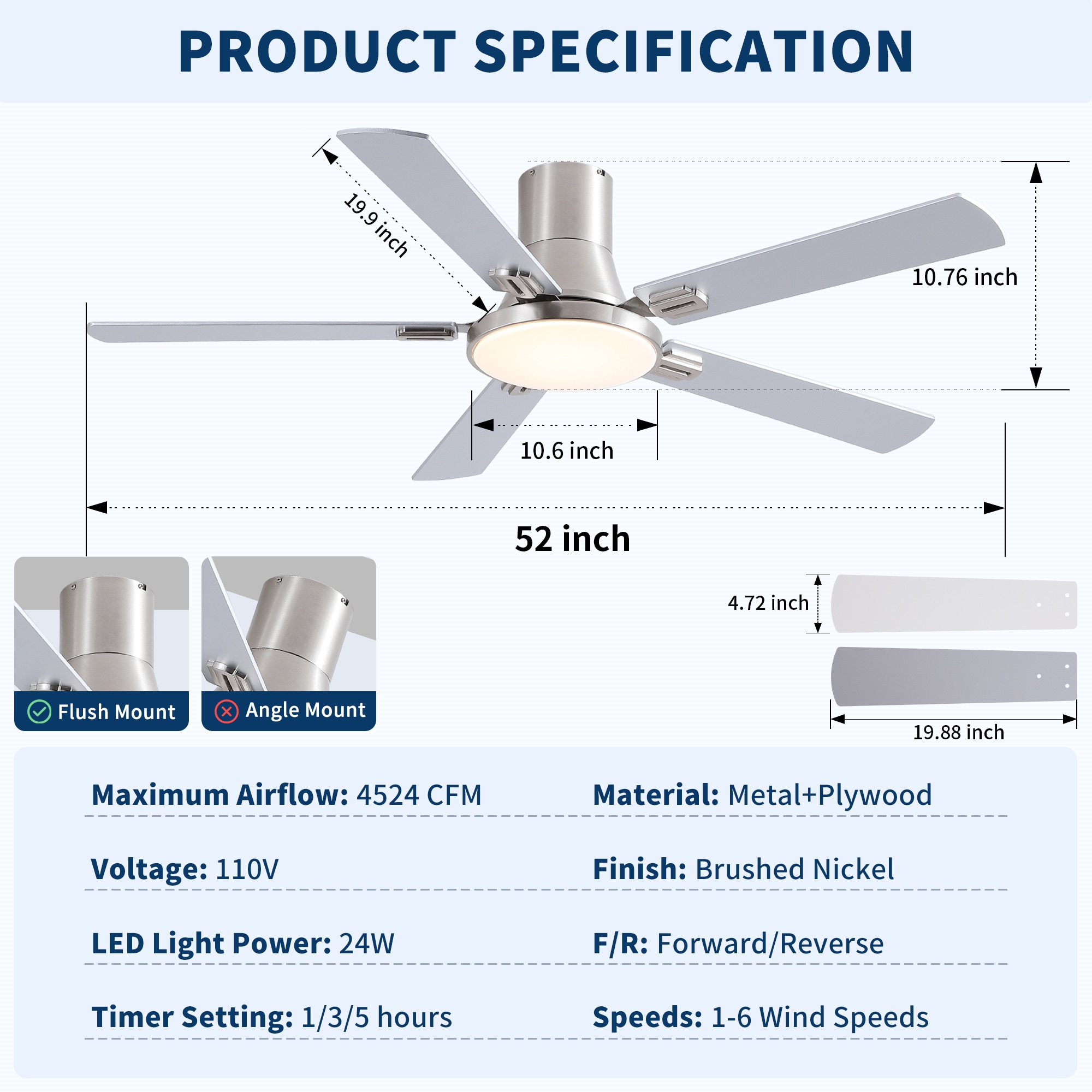 BABOOM BOM-270460-OR Ceiling-Fans - View #6