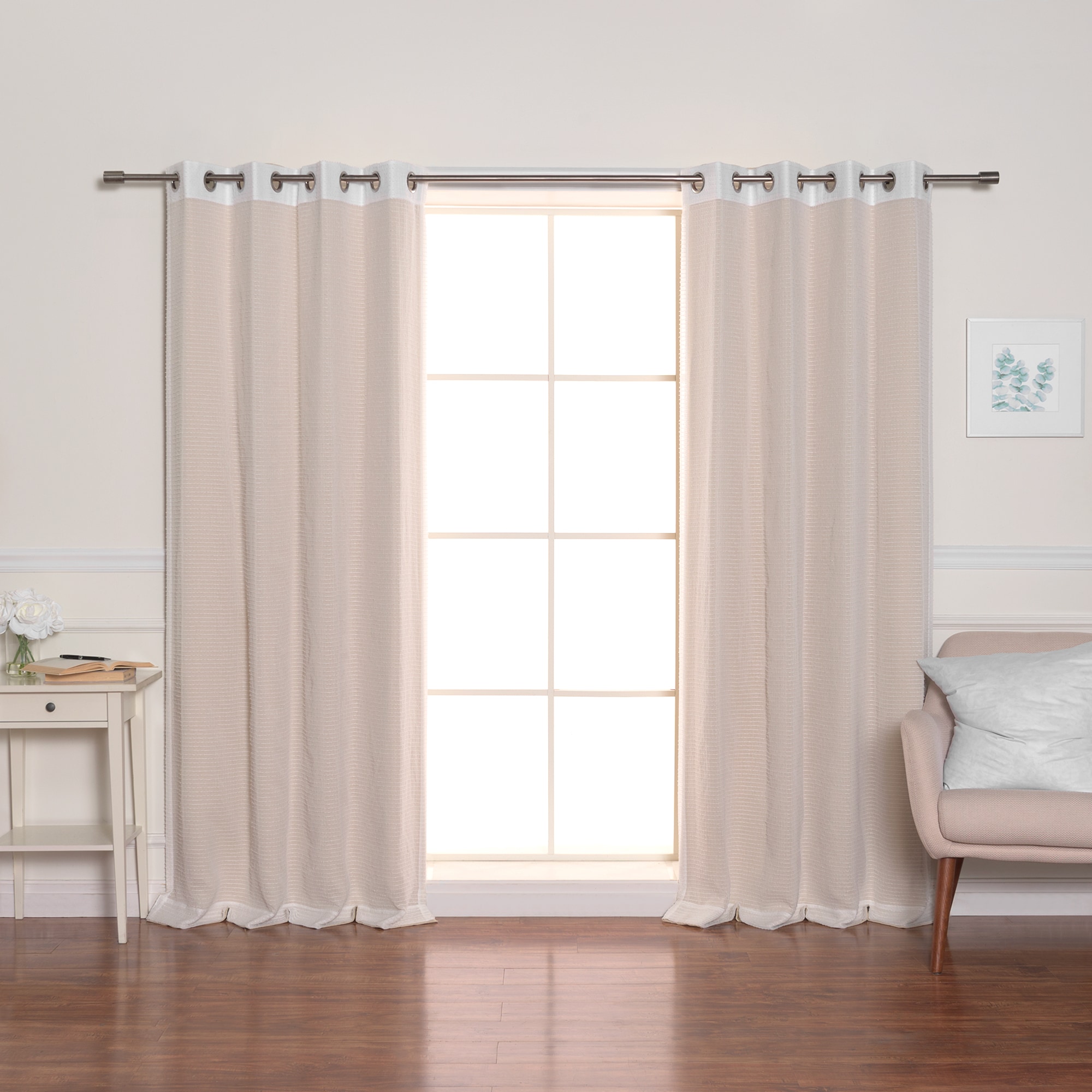 Best Home Fashion MM-STRIPE-84-BEIGE curtains - View #6