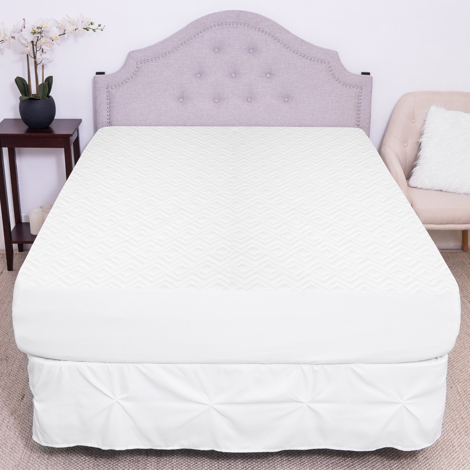 Sweet Home Collection California King Box Spring Encasement Waterproof Zippered Bed Bug Protector