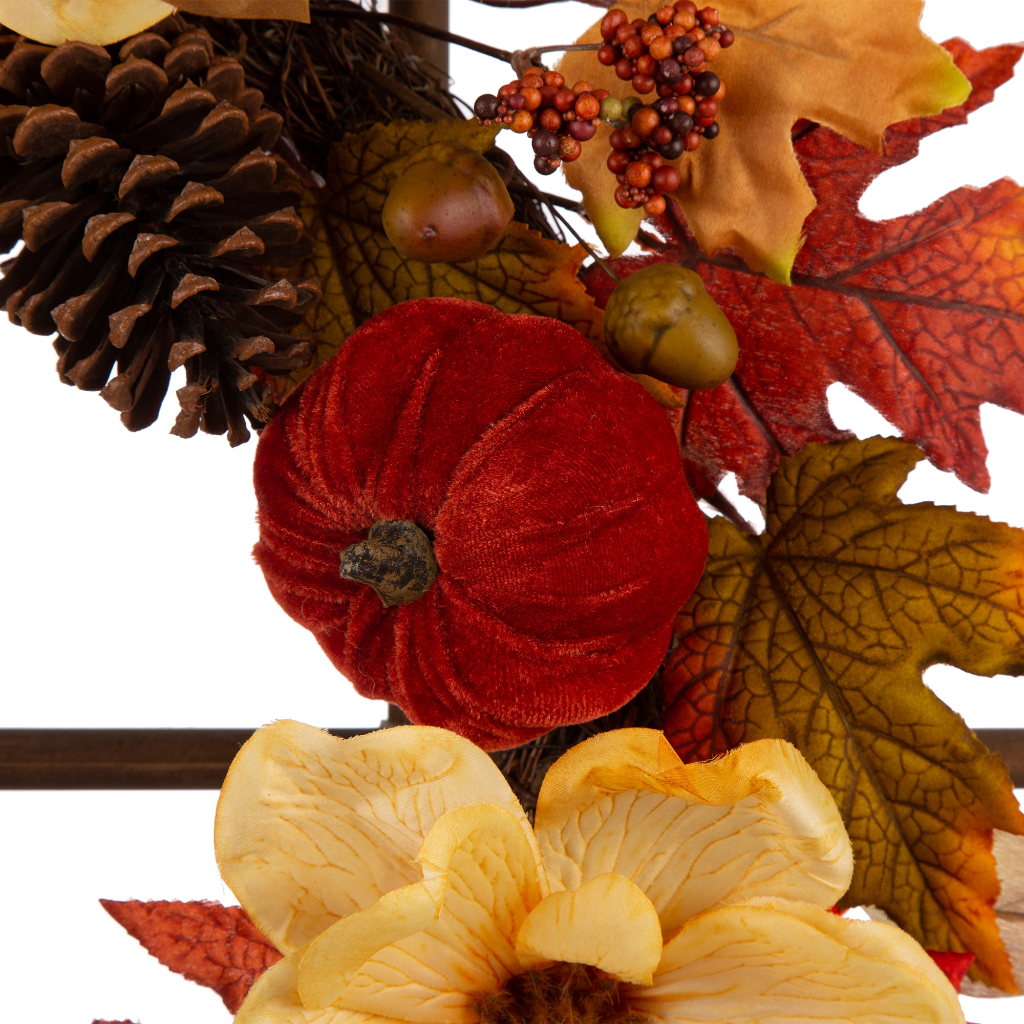 Glitzhome 2005500035 Artificial-Thanksgiving-Wreaths - View #6