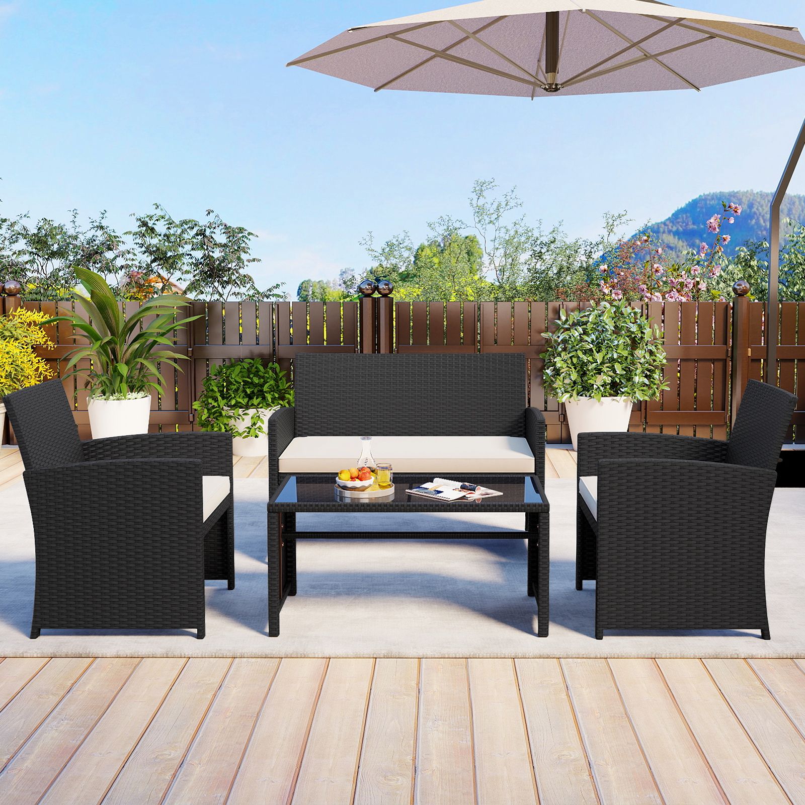 Slickblue D-CO-HW04747WH Patio-Conversation-Sets - View #6