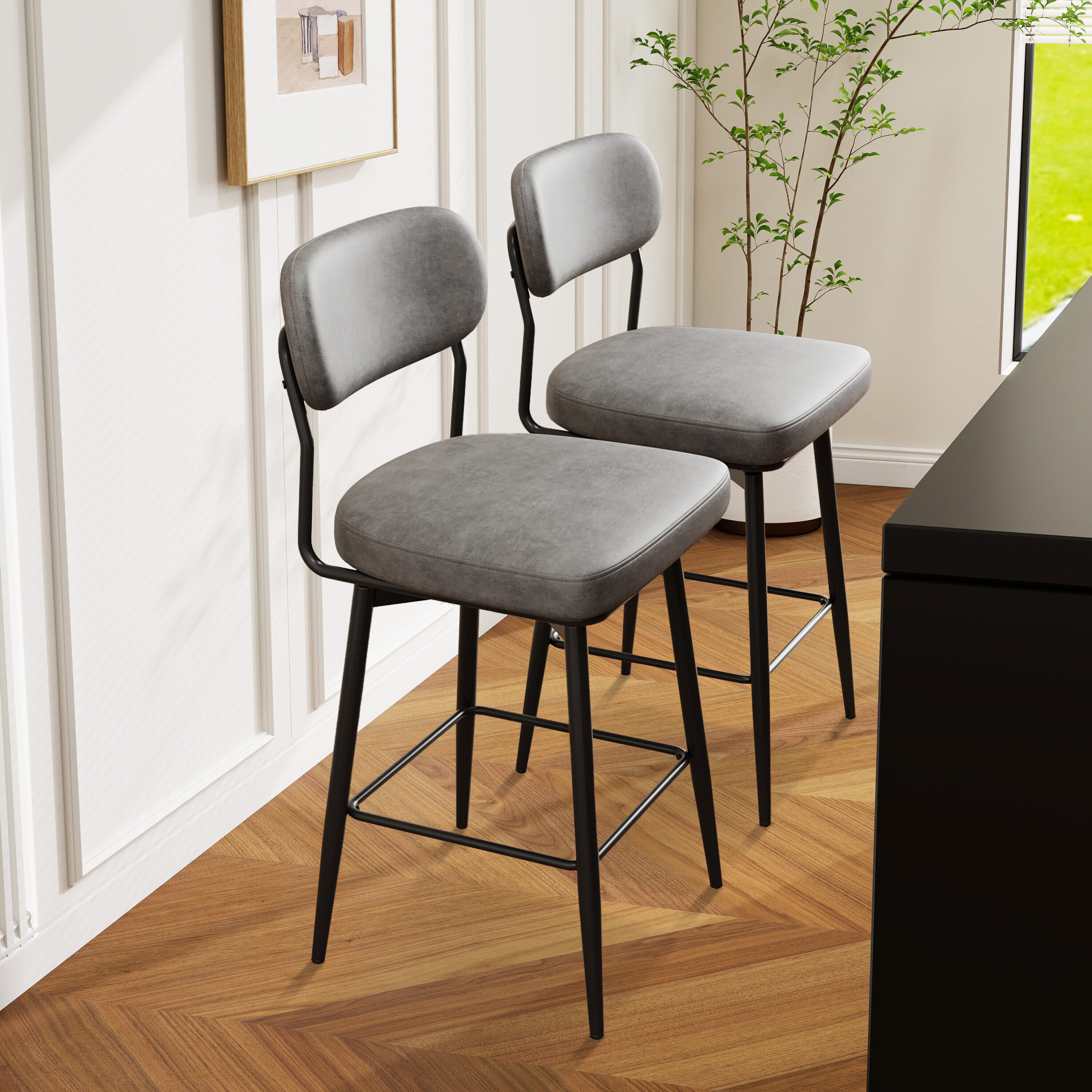 Hrinhom HC-D8004-GRAY stools - View #2