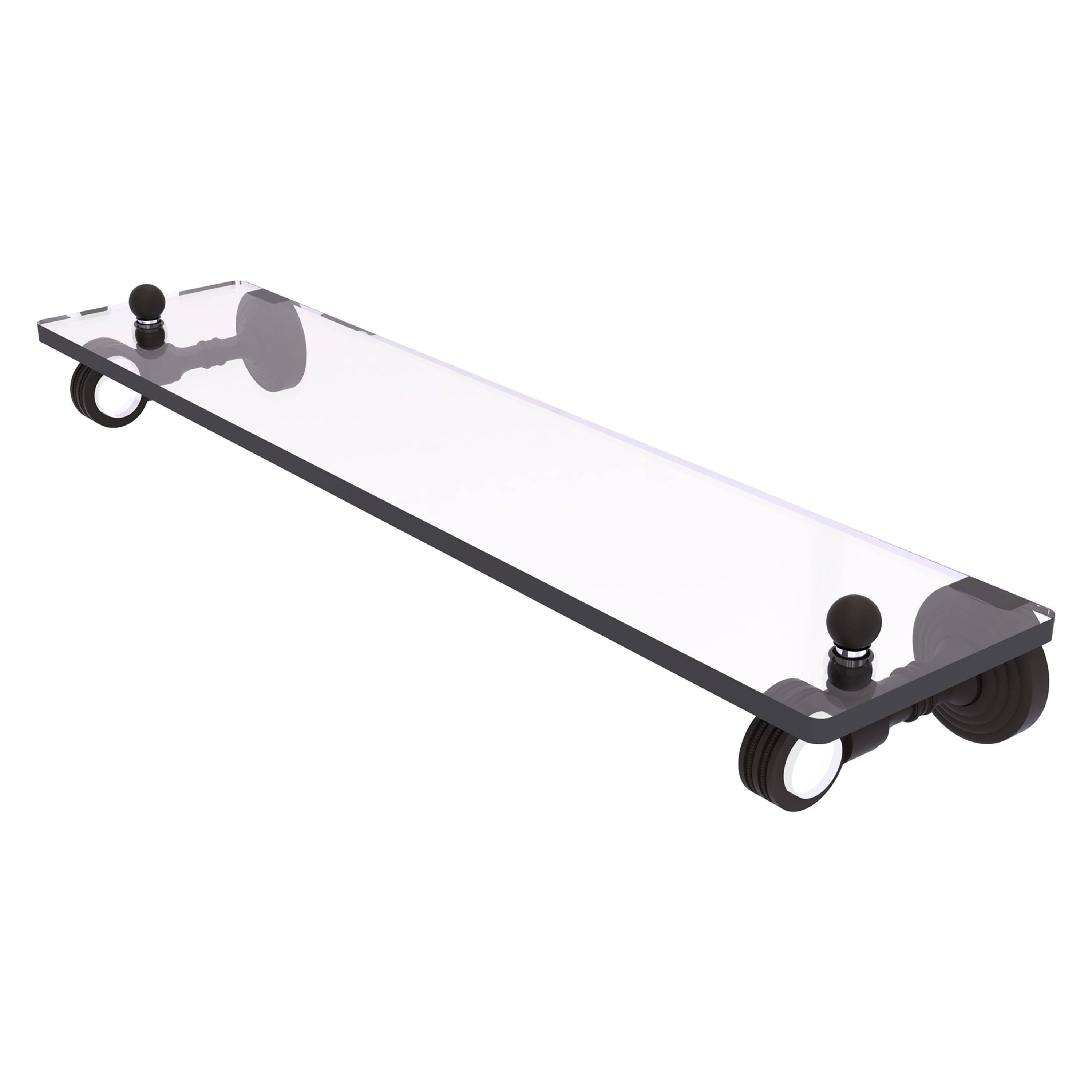Allied Brass PG-1D-16-ORB Pacific Grove Oil-rubbed Bronze Wall mount Bathroom Shelf ( 16-in x 3.2-in x 5-in )