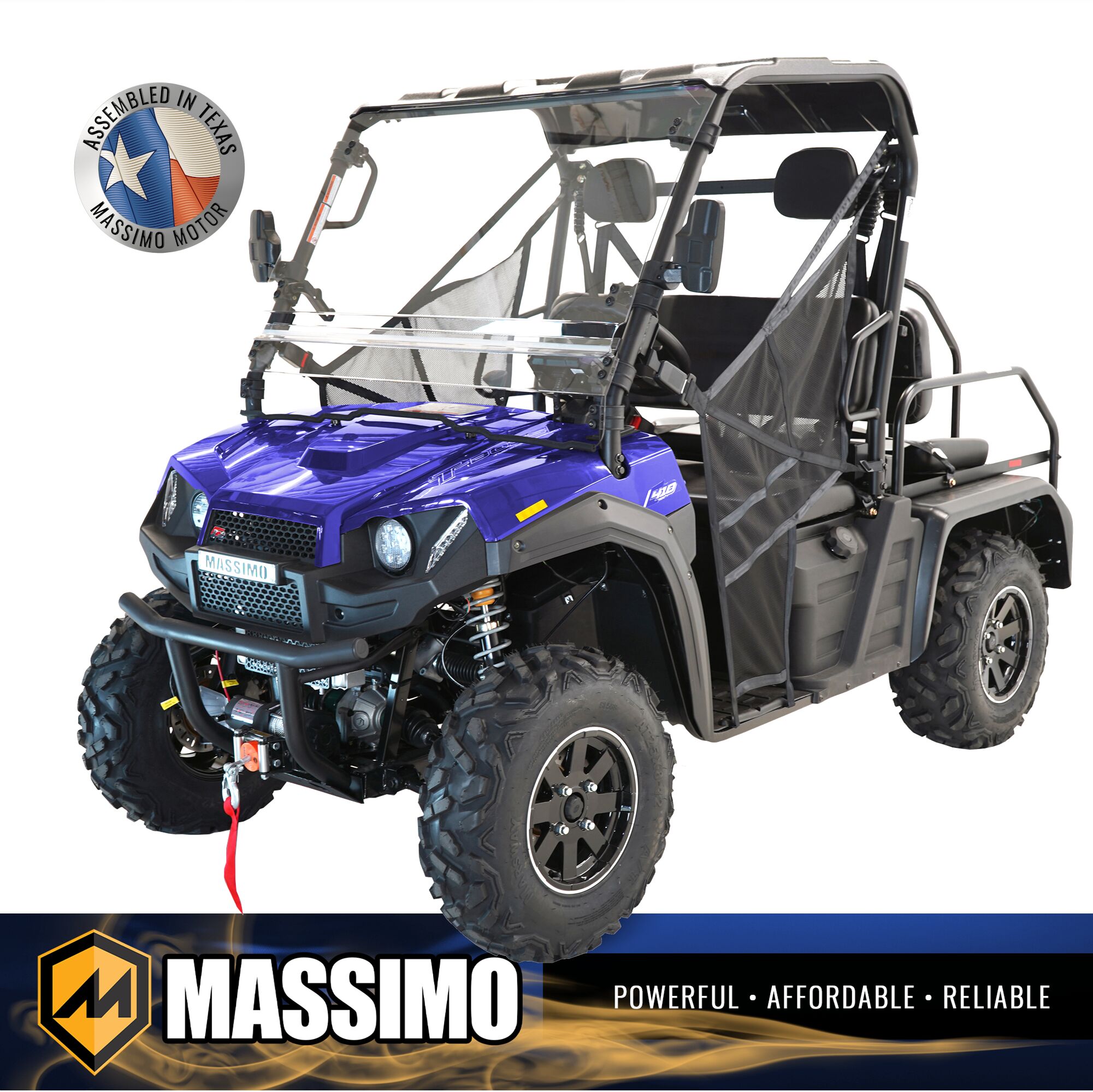 Massimo MM-TB410X-BL Tboss 410X 4WD 352cc Golf Cart UTV Blue