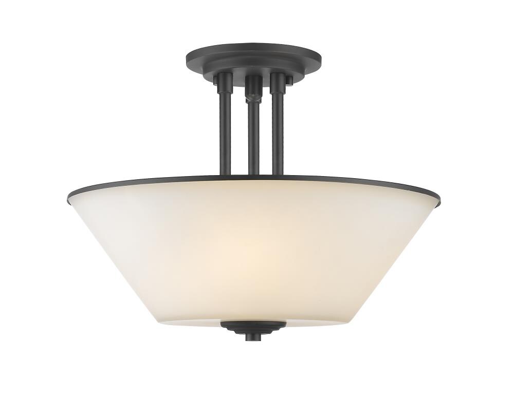 Z-Lite 432SF-BRZ Jarra 1-Light Bronze Semi-Flush mount light