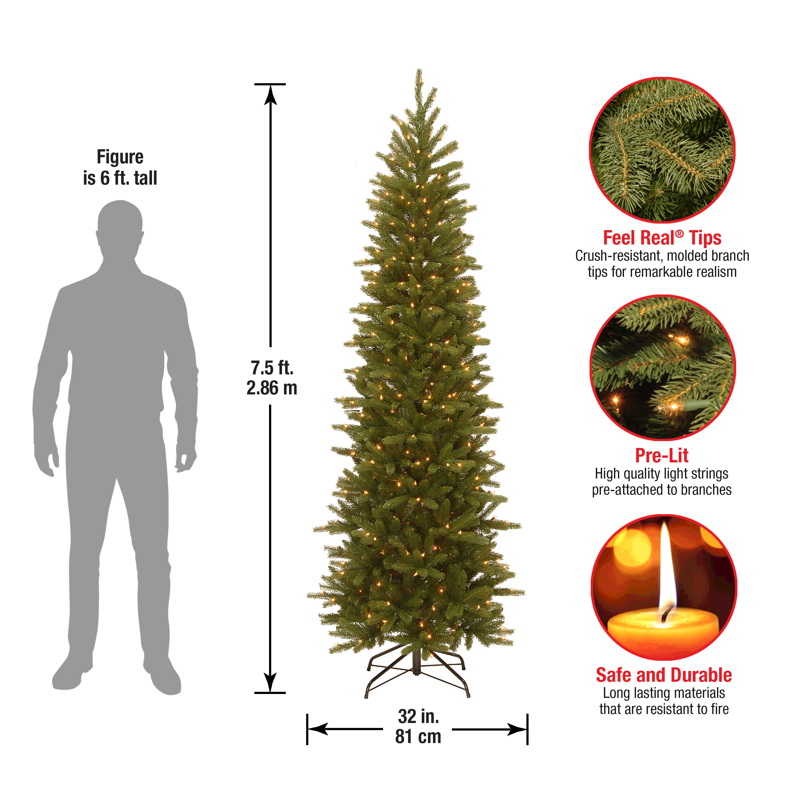 National Tree Company PEGF4-334-75 Artificial-Christmas-Trees - View #6