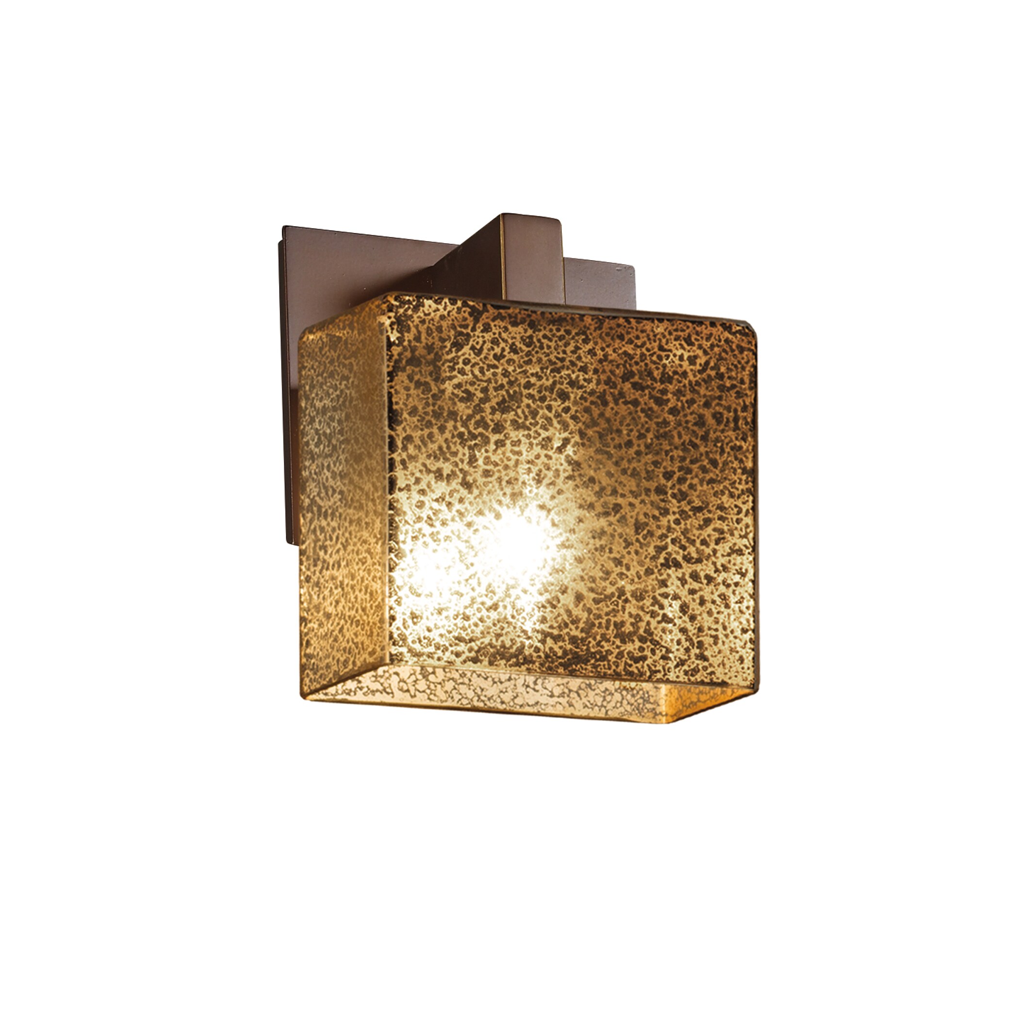 Justice Design Group FSN-8931-55-MR-DB-LD Fusion 5.5-in W 1-Light Dark Bronze Transitional LED Wall Sconce