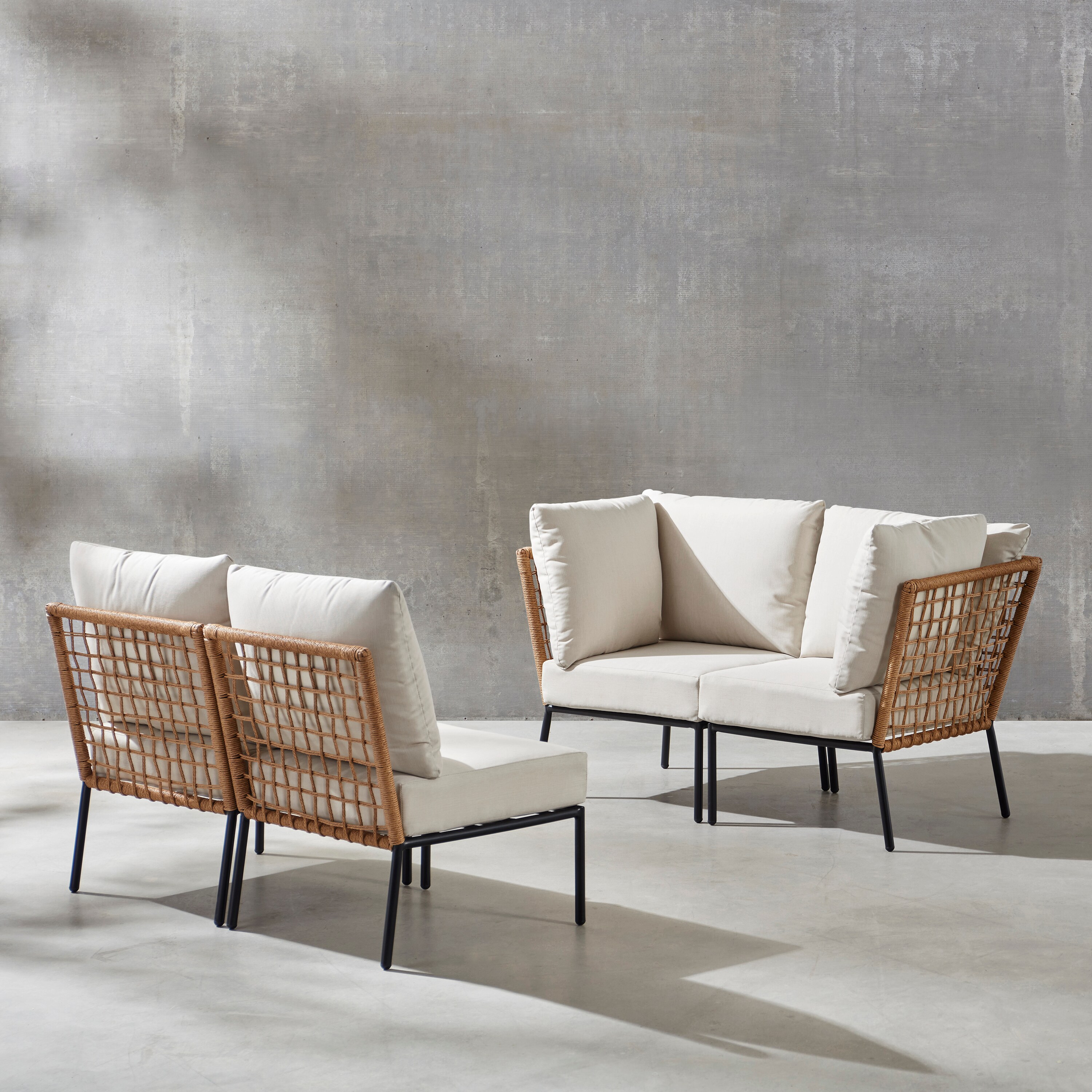 Origin 21 Clairmont 4 Piece Wicker Patio Conversation Set With Off Origin 21 Clairmont 4 Piece Wicker Patio Conversation Set With Off