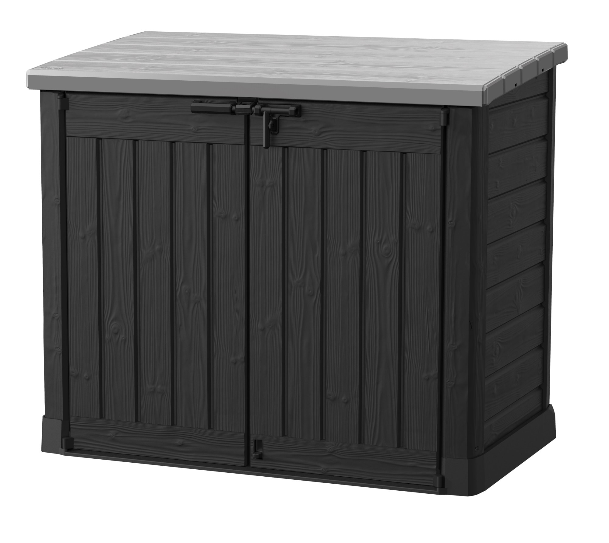2.7-ft x 4.8-ft Store It Out Resin Storage Shed (Floor Included) in Black | - Keter 255027