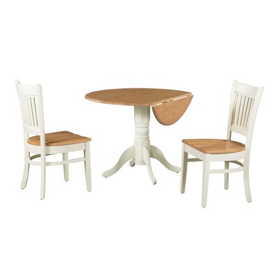 M D Furniture Burlington Ermilk Oak, Small Leaf Table And Chairs