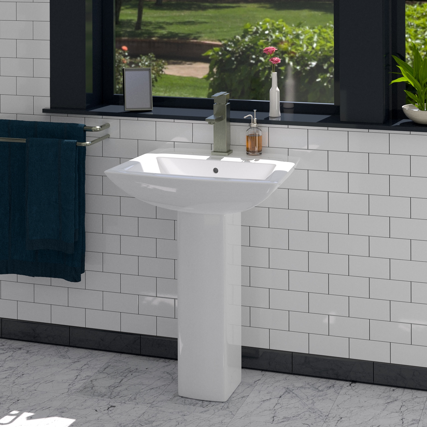 Barclay 3-464WH Complete-Pedestal-Lavatories - View #6