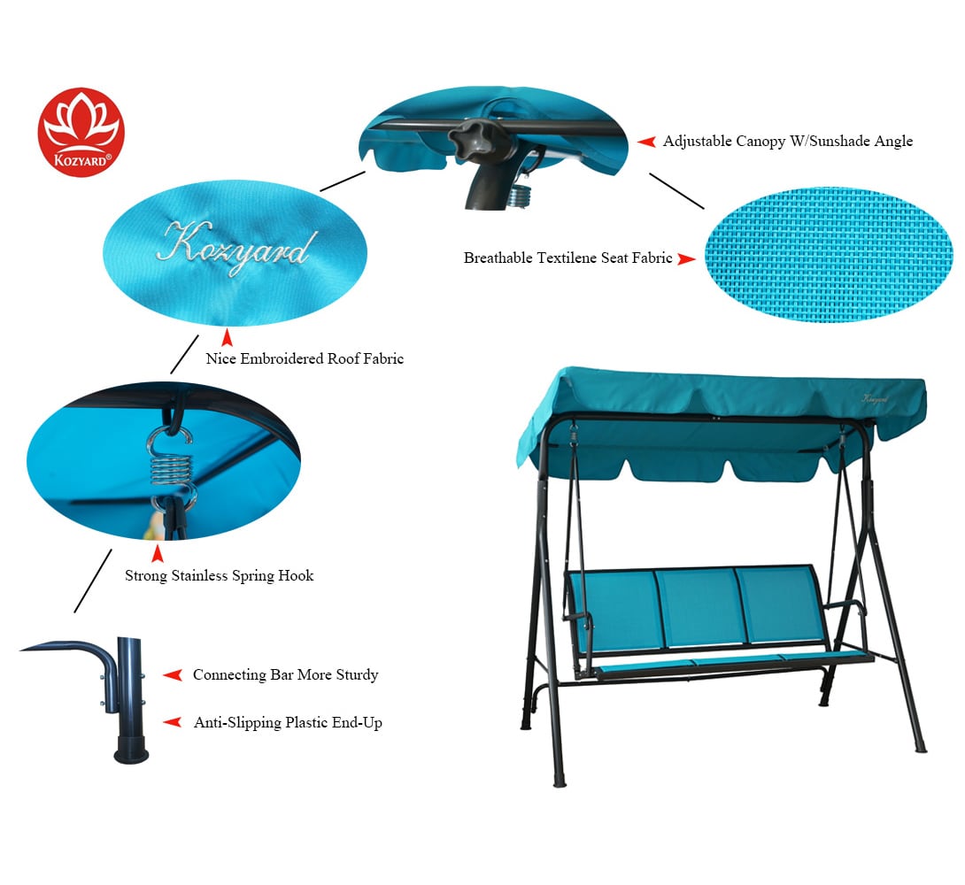 Kozyard KZSW3108B Swing-Gliders - View #4