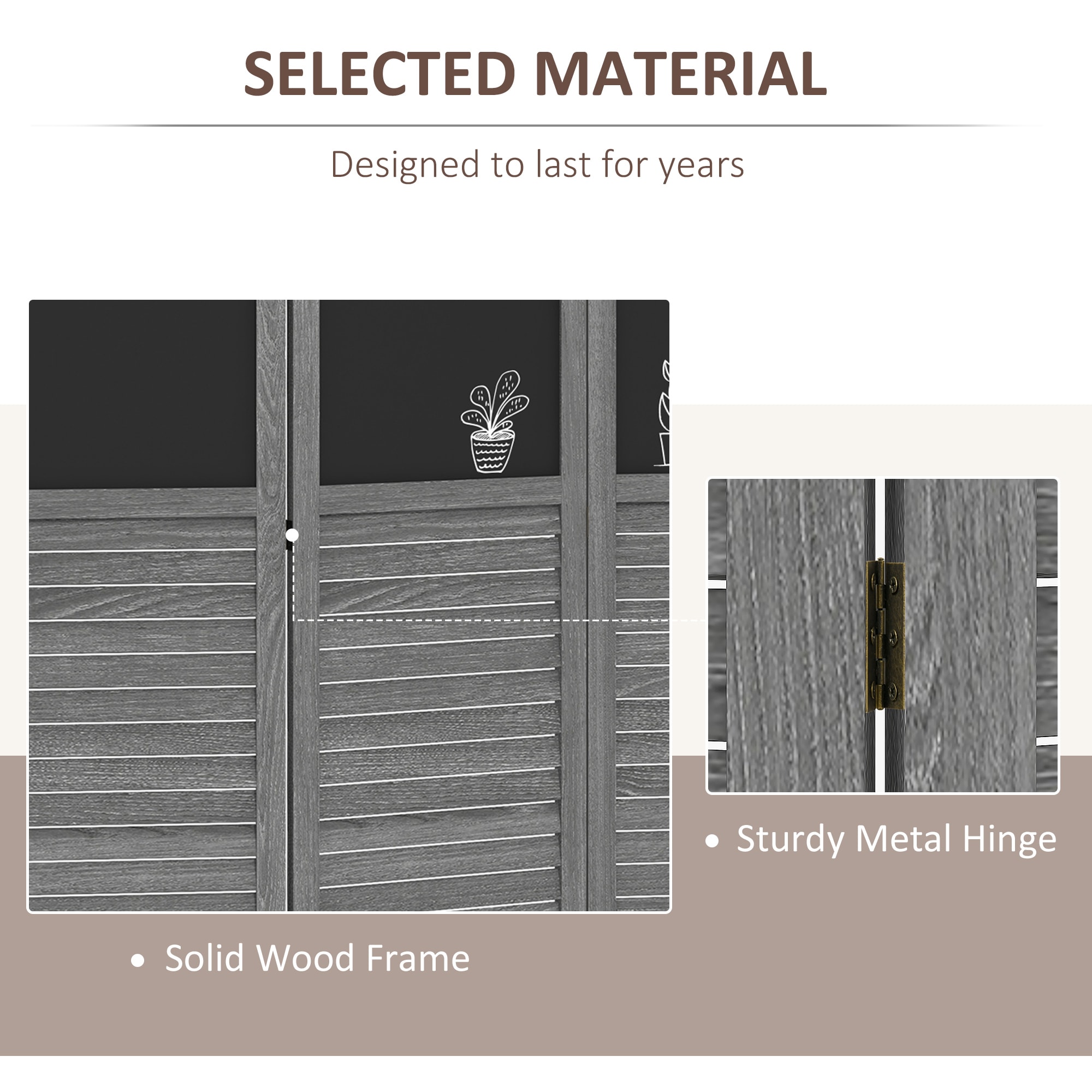 HomCom 830-346V00GY Indoor-Privacy-Screens - View #5