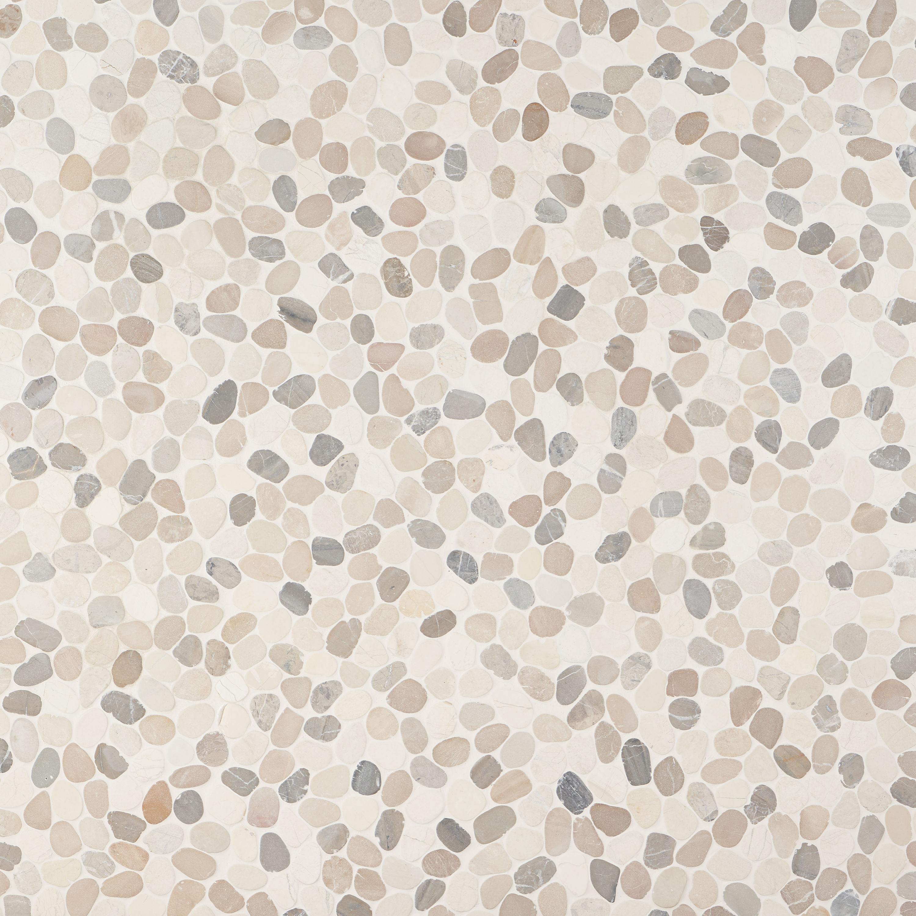 Artmore Tile EXT3RD105054 Landscape Light Blend 12-in x 12-in Natural Natural stone Stone look Pebble Mosaic Floor and Wall Tile ( 0.97-sq ft Piece