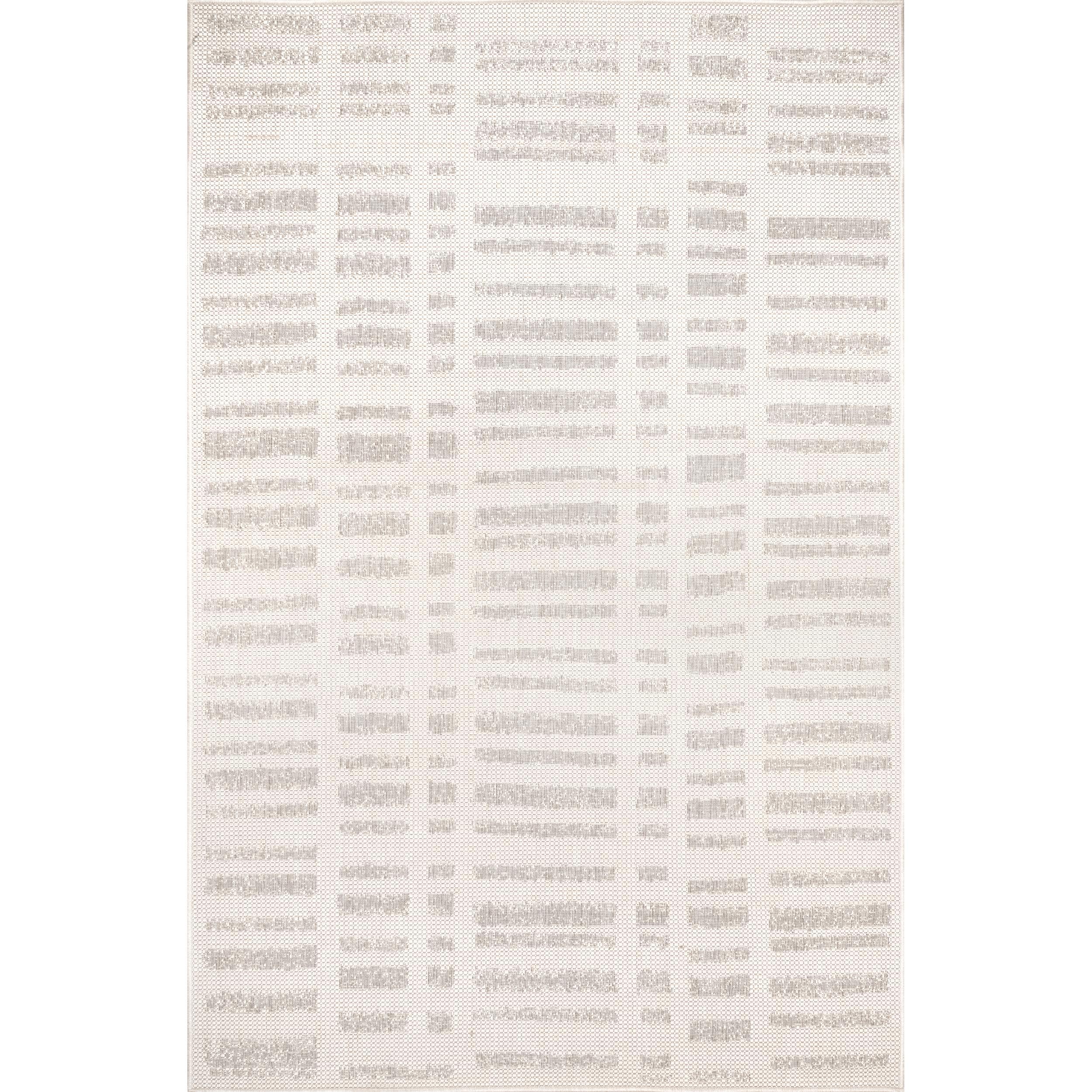 nuLOOM GBCB38B-208 Cabana 2 x 8 (ft) Loomed Polypropylene Gray Rectangular Indoor/Outdoor Solid Runner rug