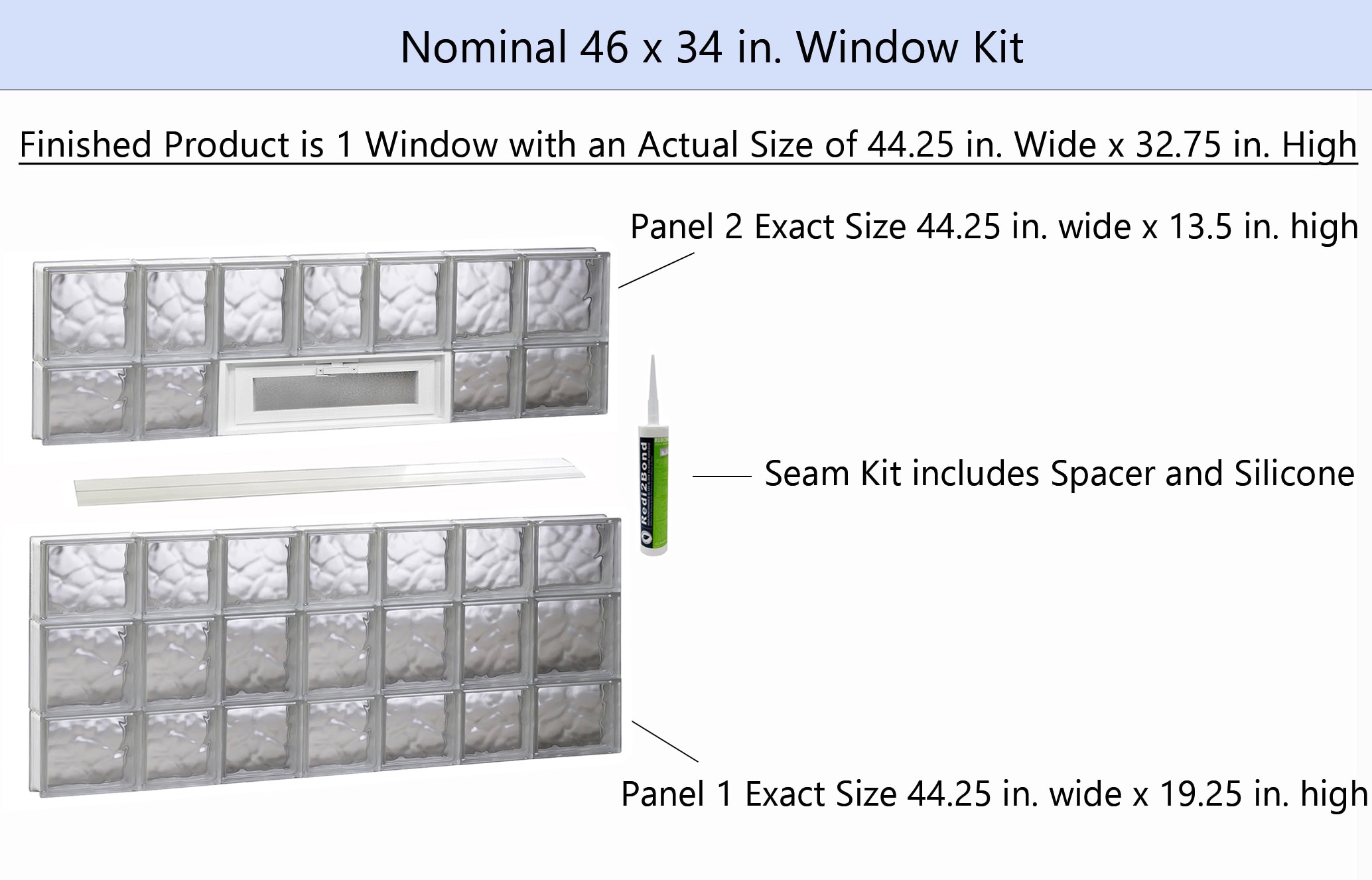 REDI2SET V4634DC Glass-Block-Windows - View #2