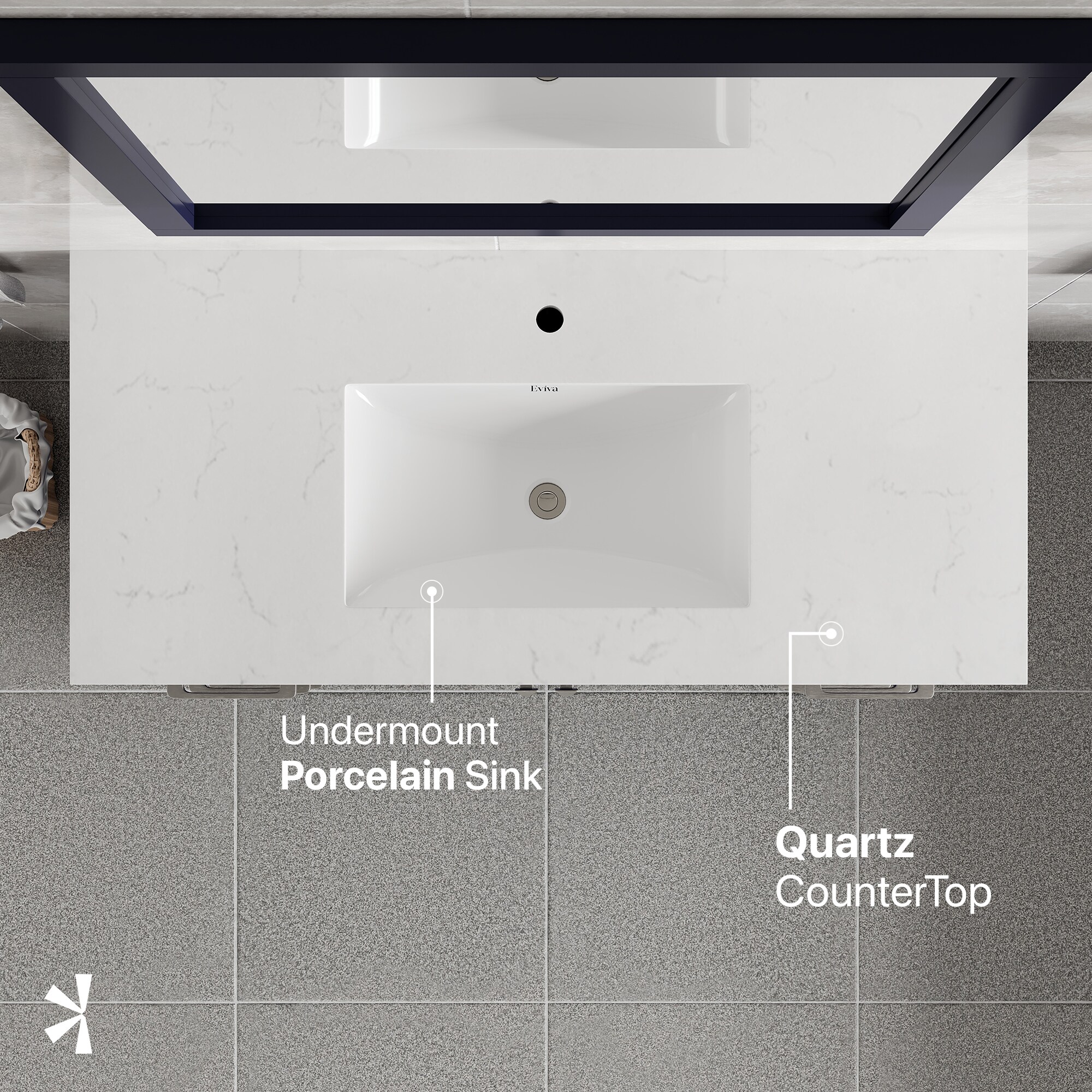 Eviva TVN414-42X18BLU-Q Bath-Vanity-Combo - View #6