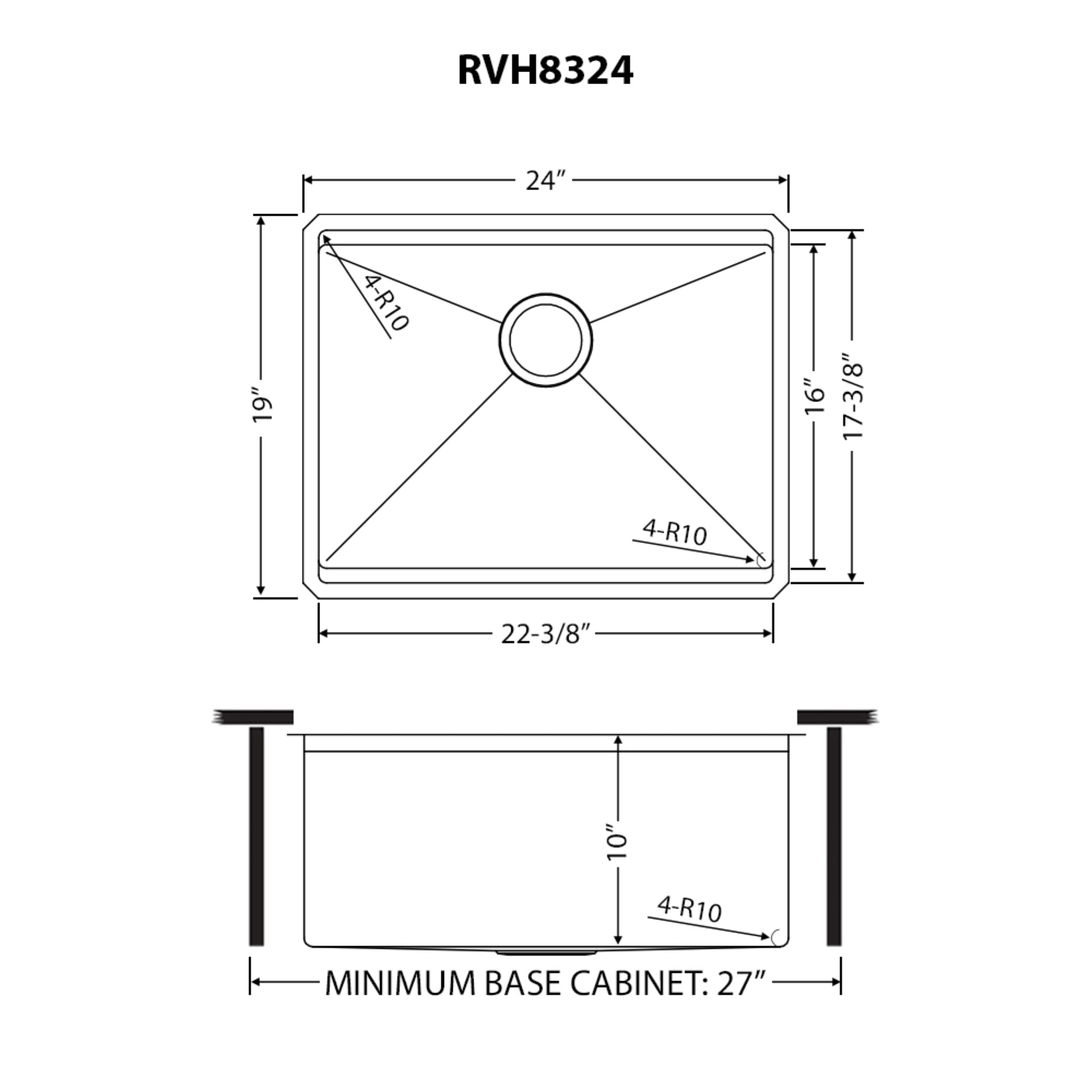Ruvati RVH8324 Kitchen-Sinks - View #15