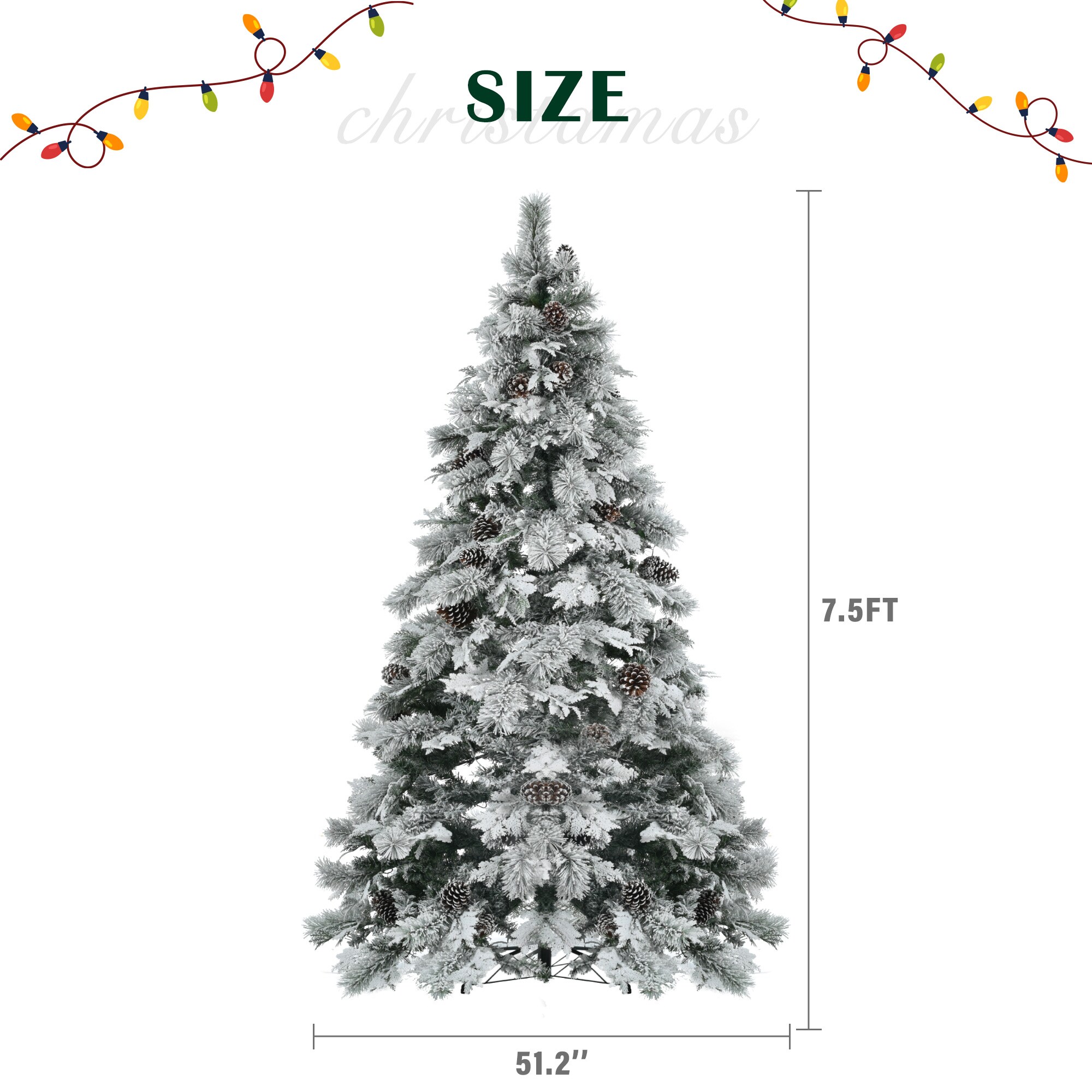 AAZJ NBC-CM64204CL Artificial-Christmas-Trees - View #4