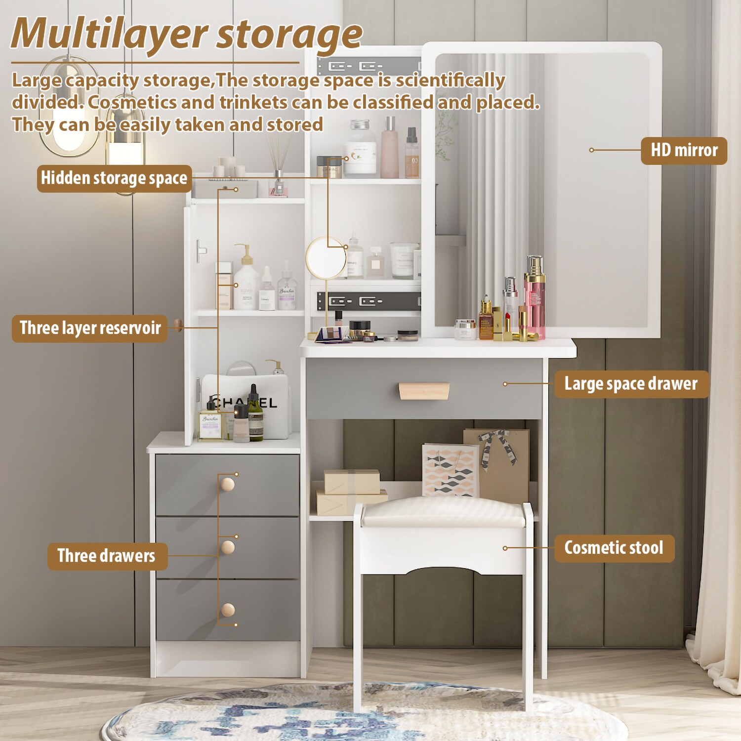 FUFU&GAGA LJY-WFJWL0096-02 Bedroom-Vanities - View #9