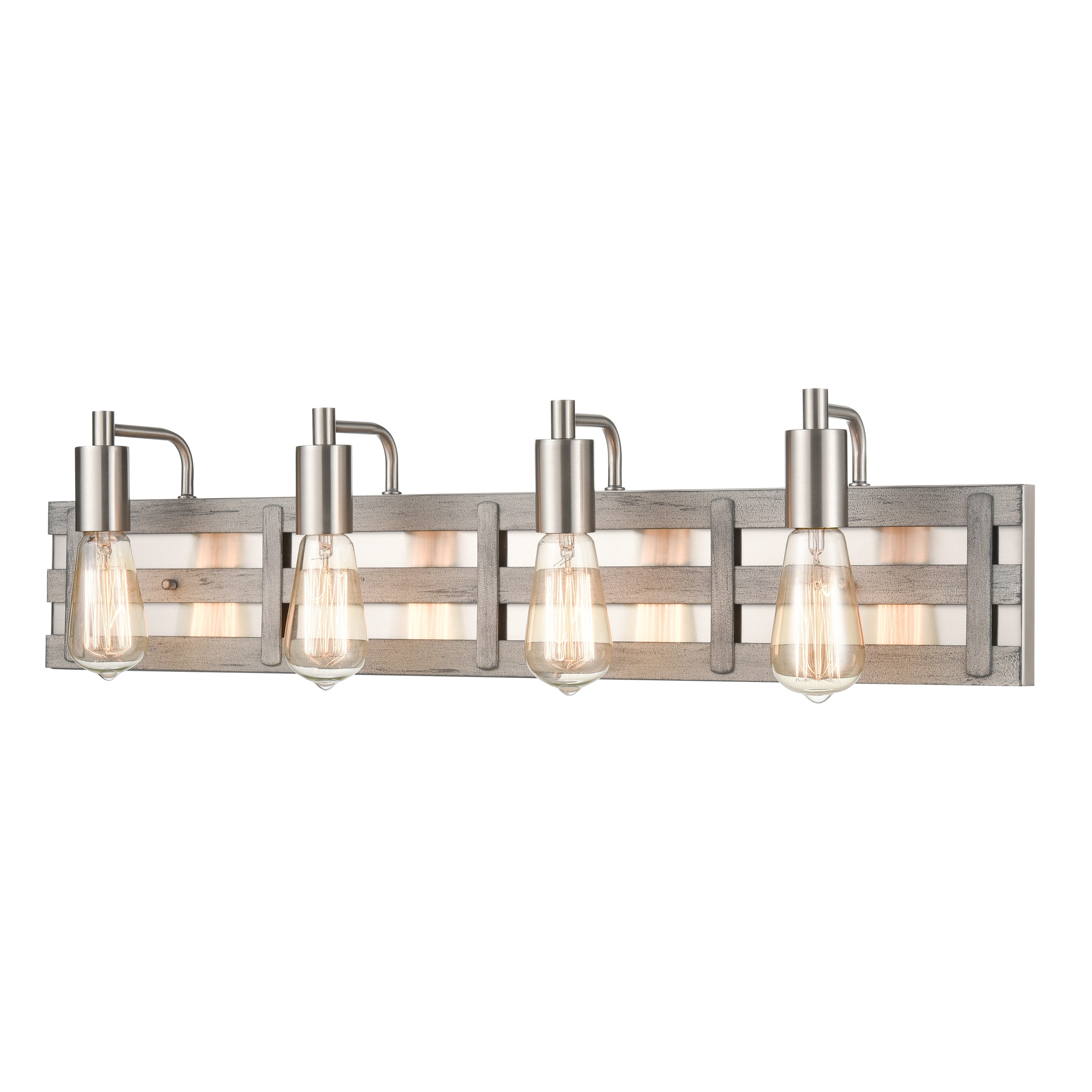 Westmore by ELK Lighting LWVL-220308091 Val de Loire 30-in 4-Light Weathered Driftwood LED Transitional Vanity Light