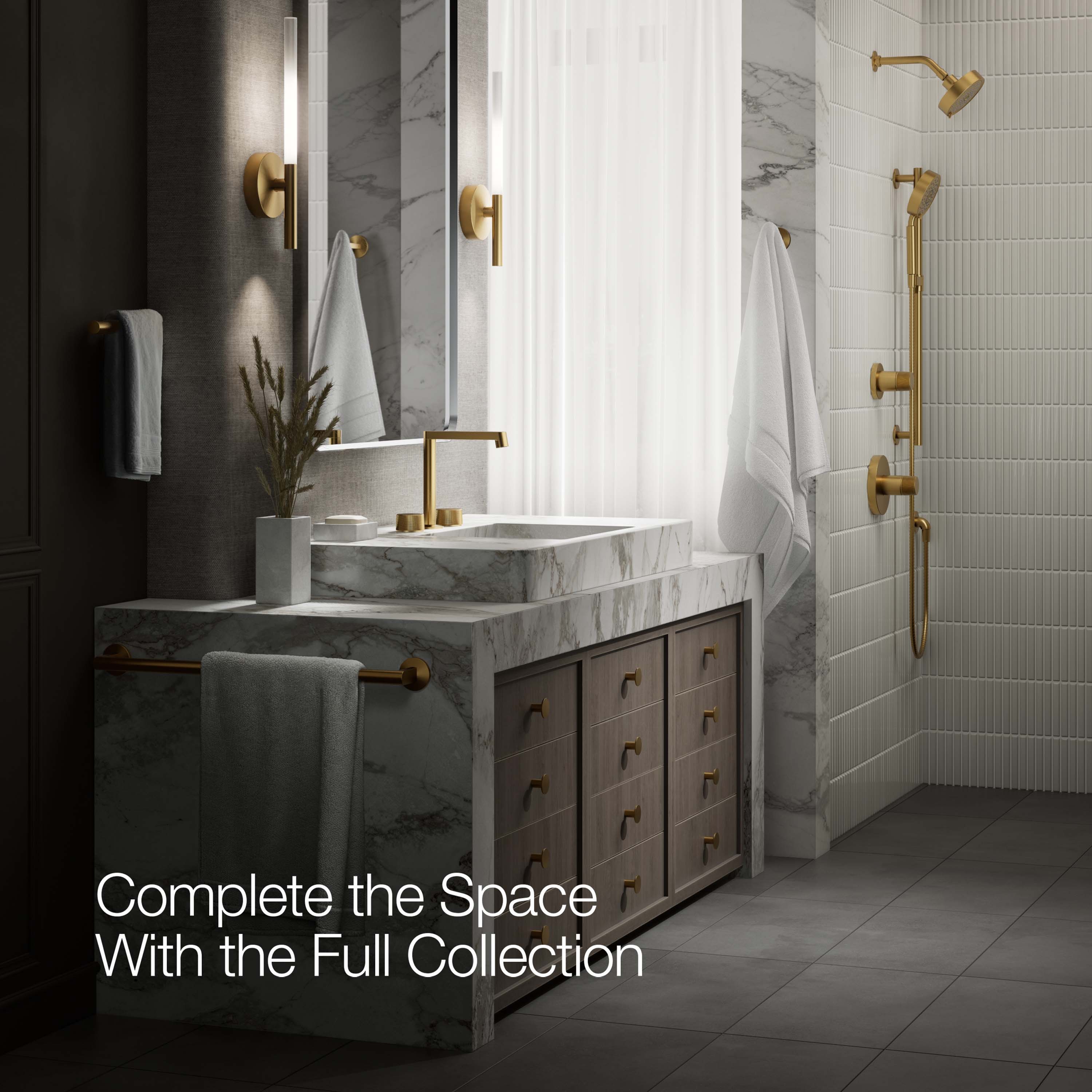 KOHLER K-77974-8-2MB Faucet-Tub-Shower-Handles - View #7