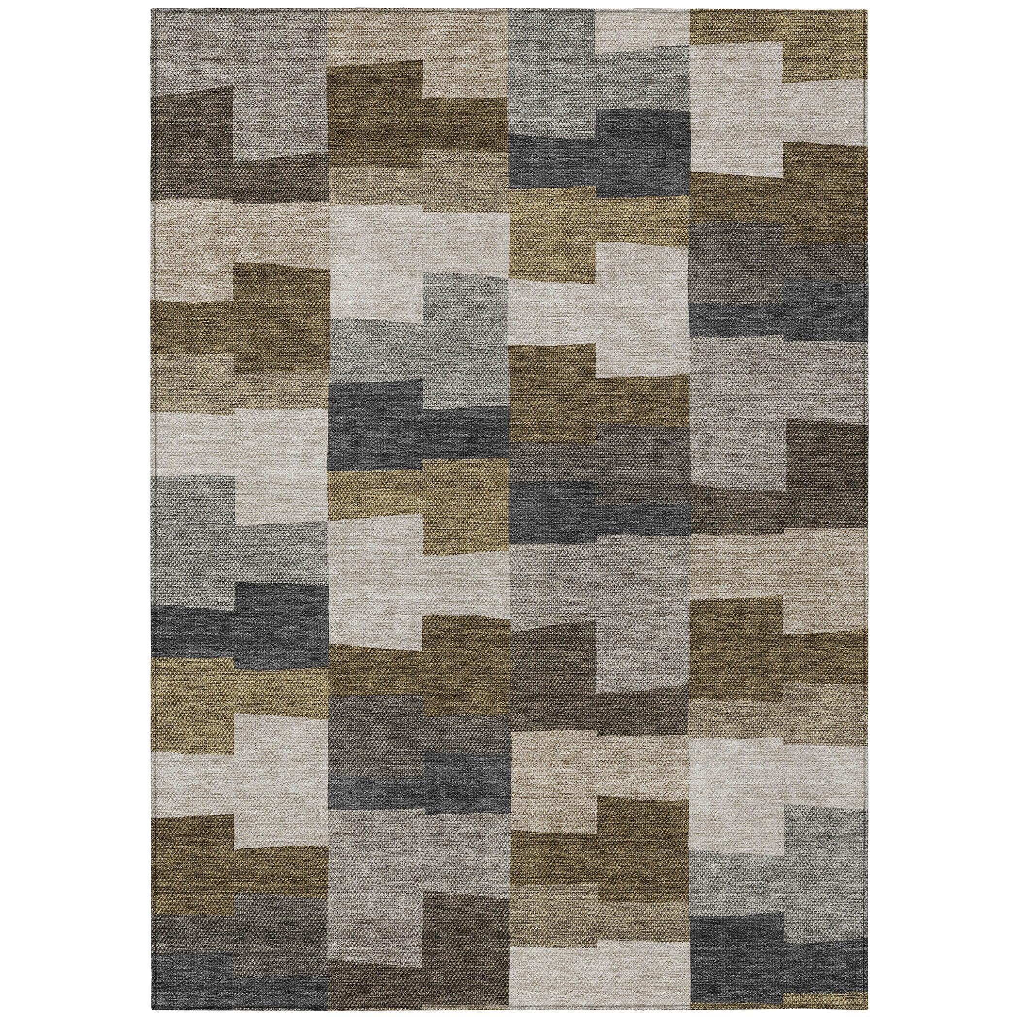 Addison Rugs Chantille 8 X 10 (ft) Brown Indoor/Outdoor Geometric ...