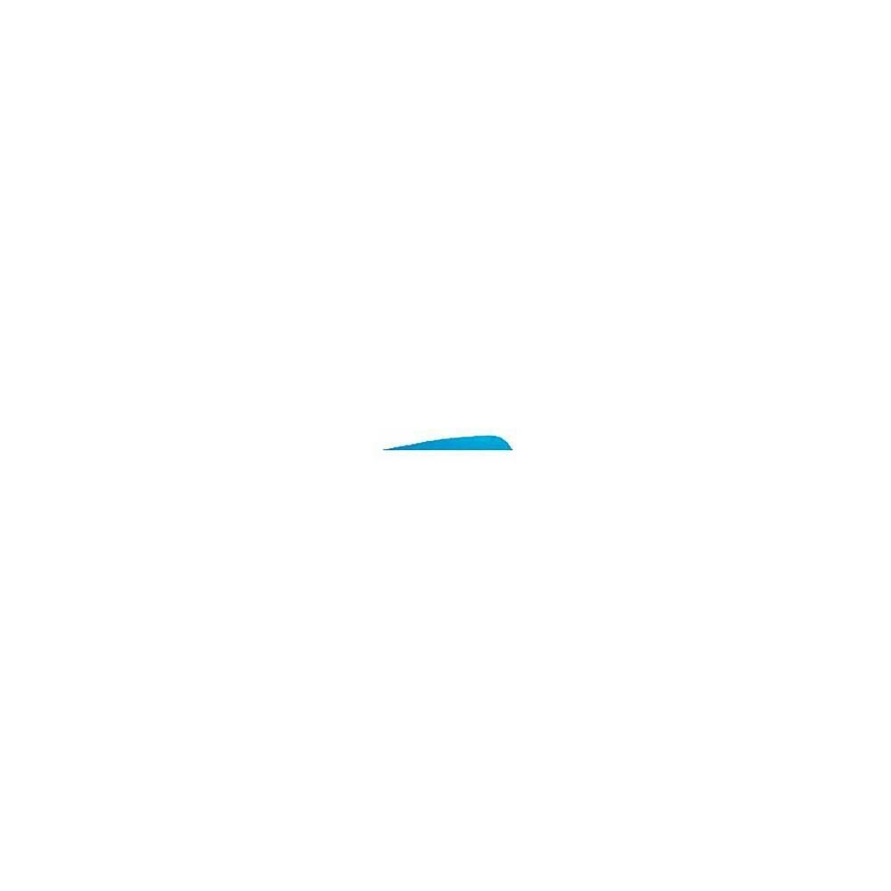  PAP33596 Gateway Feather 400 LPSBB-100 BLUE 4 in. Left Wing Gateway Feathers, Blue- Pack of 100