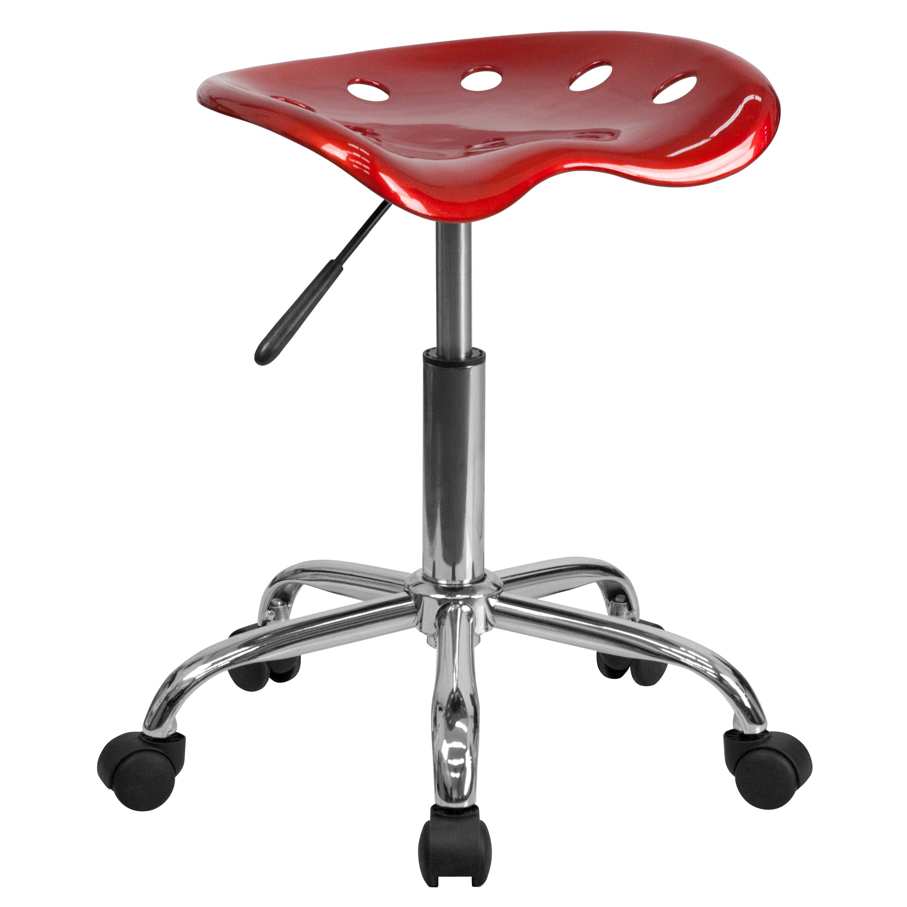 Flash Furniture 812581014228 Taylor Wine Red Contemporary Adjustable Height Swivel Plastic Desk Chair