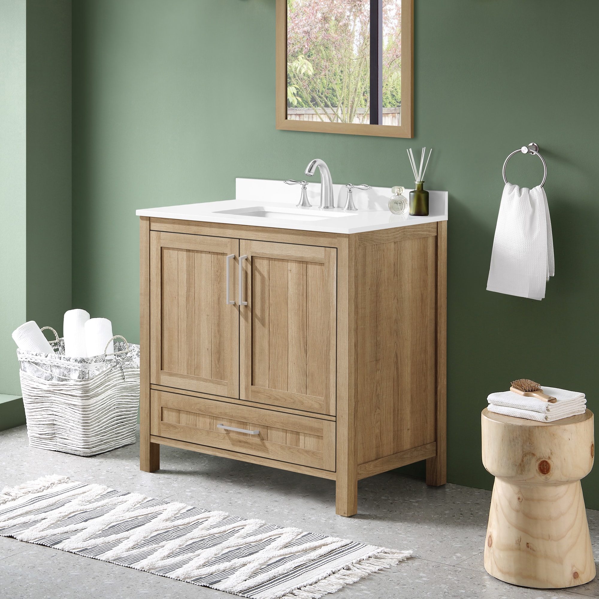 Ove bathroom deals linen cabinet