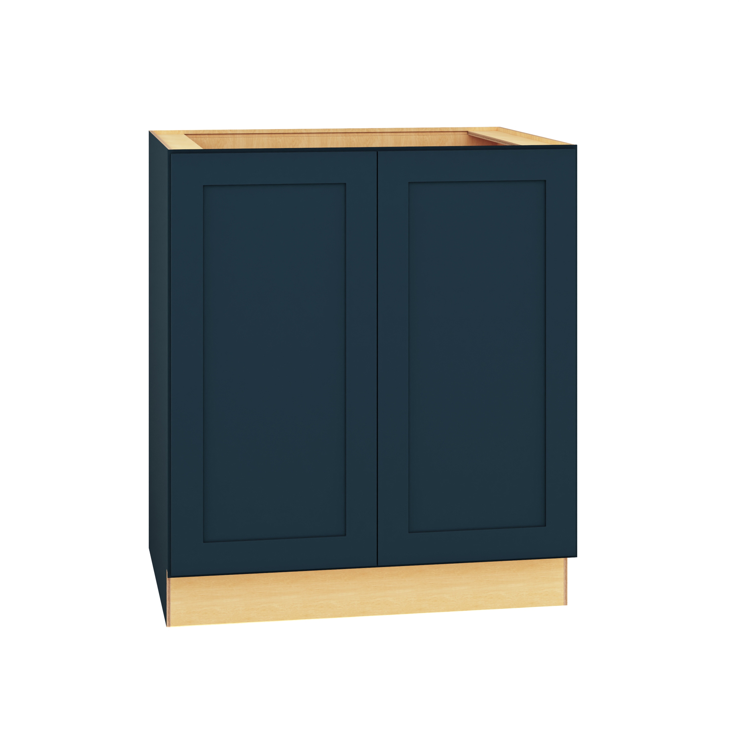 Diamond Express 330 B30FH Jamestown 30-in W x 34.5-in H x 24-in D Regatta Blue Base Fully assembled Plywood Cabinet (Recessed Panel Shaker)