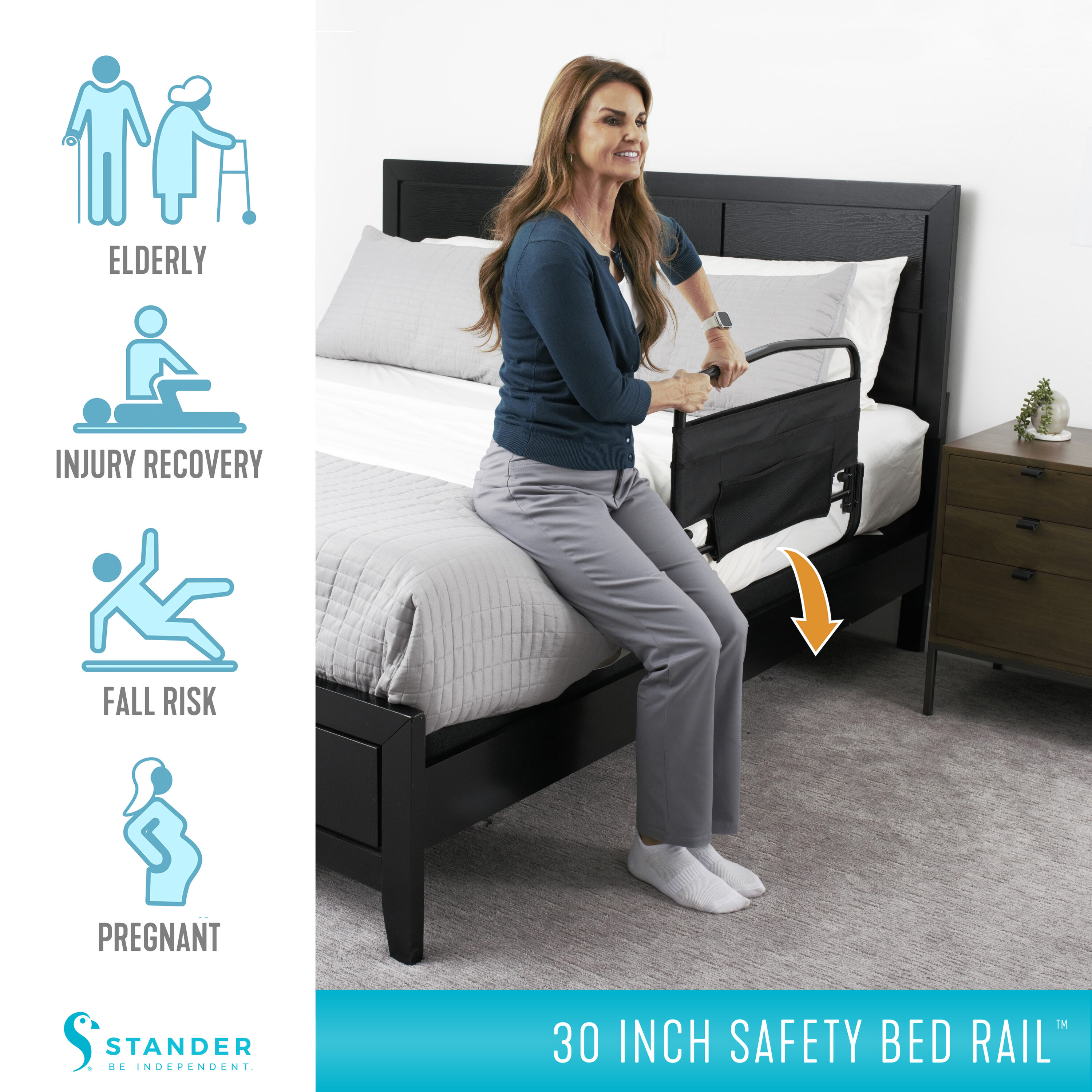 Stander 8051 Bed-Rails - View #6