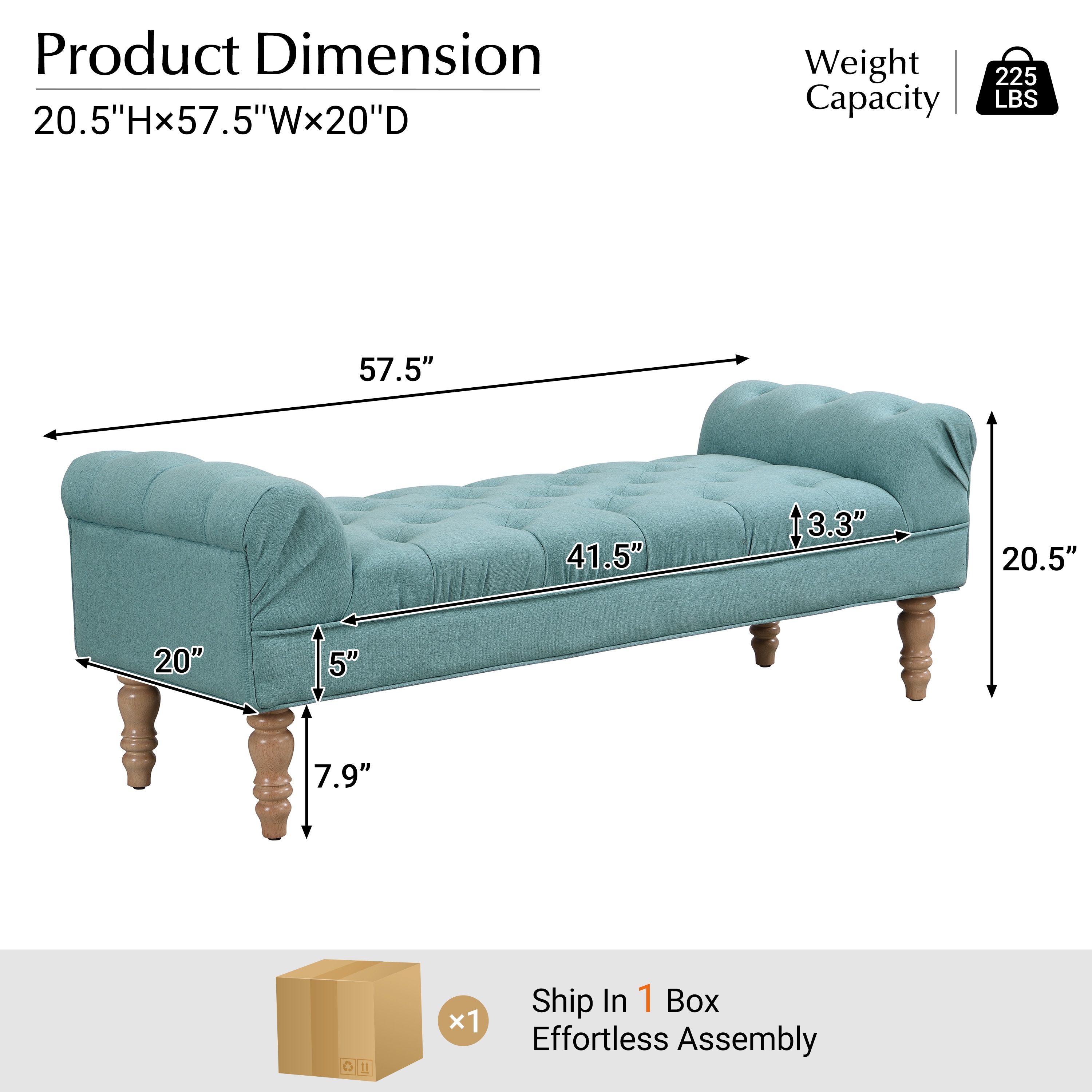 LUXEYARD DS-Y-YC-1775 bench - View #2
