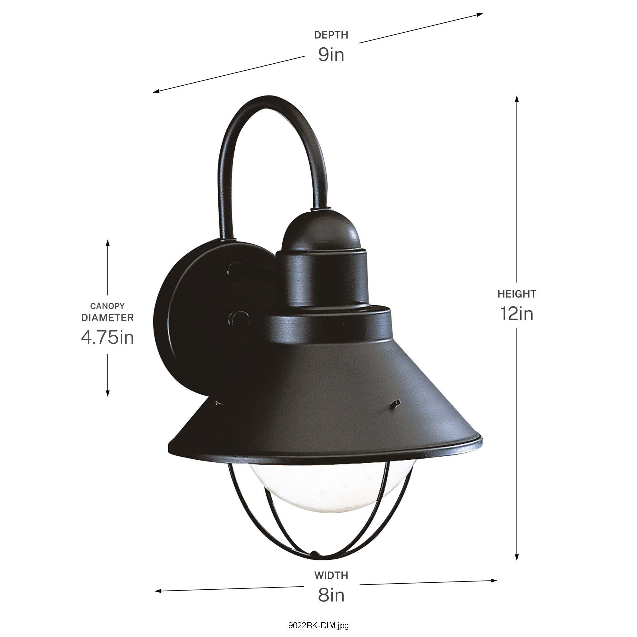 Kichler 9022BK Outdoor-Wall-Lighting - View #5