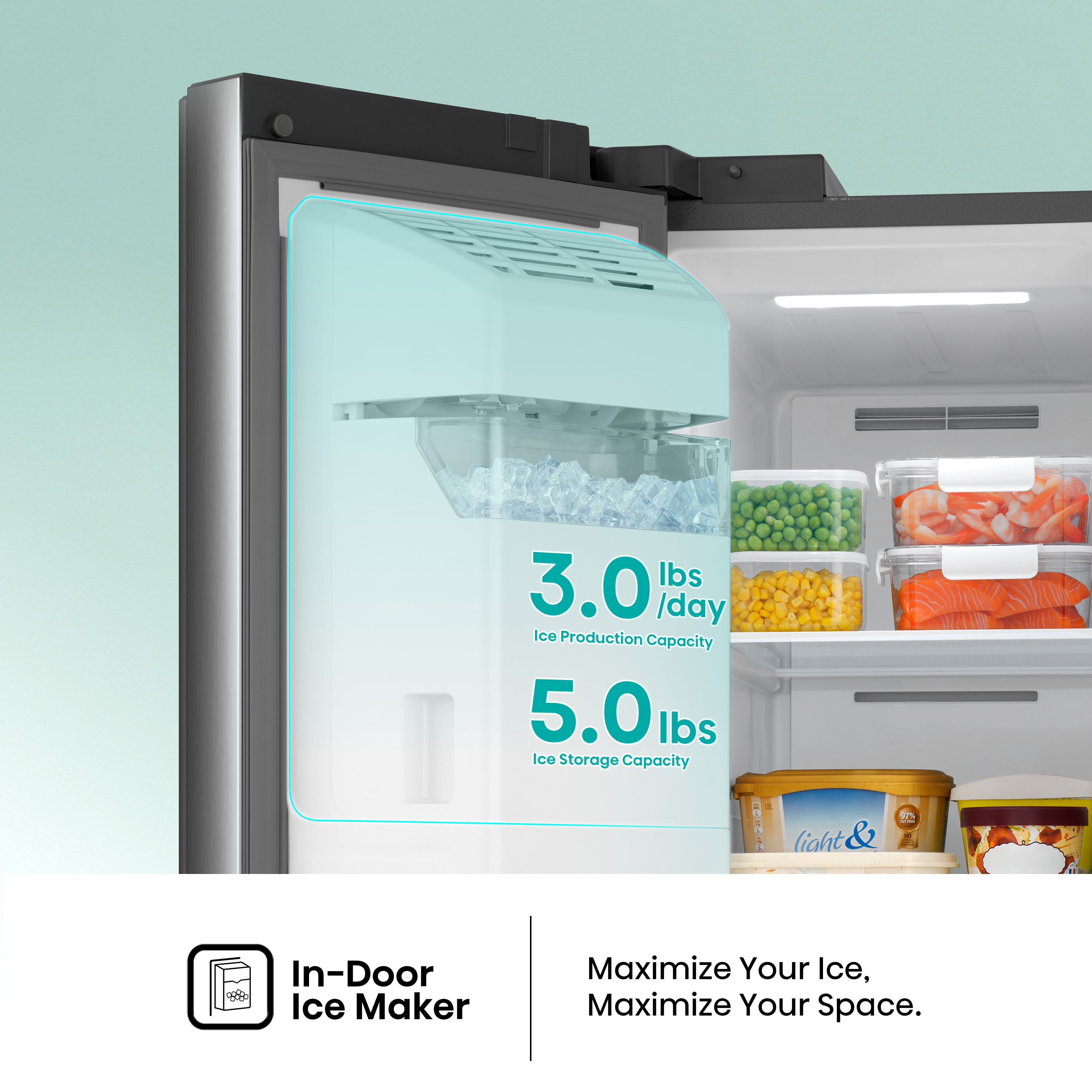 Hisense HRS290P5FSE Side-By-Side - View #11