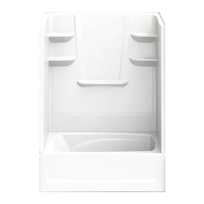 White Tub Shower Kit In The Bathtub, Bathtub And Shower Combo Kit
