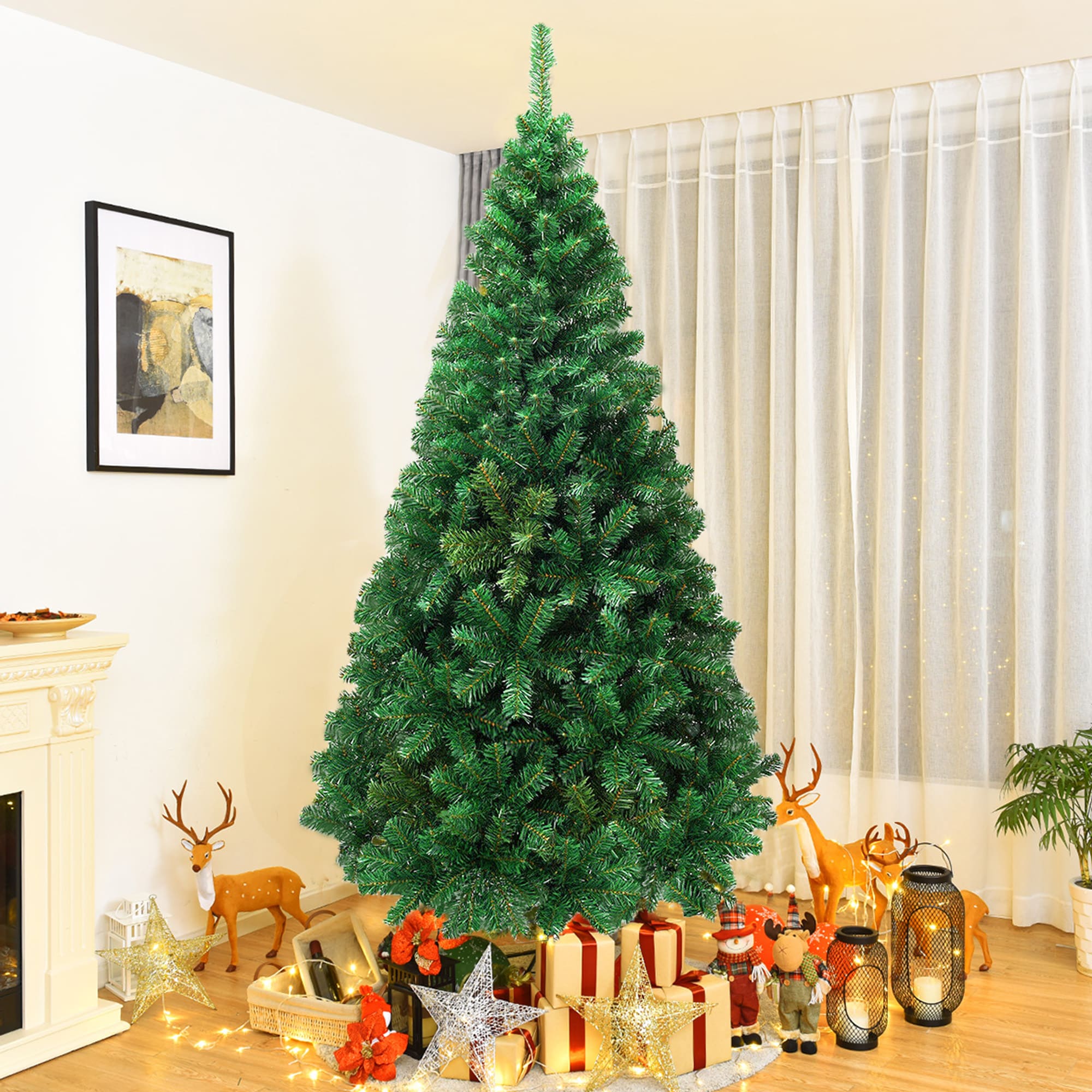 WELLFOR CM-HWY-19724 8-Feet Artificial Christmas Tree