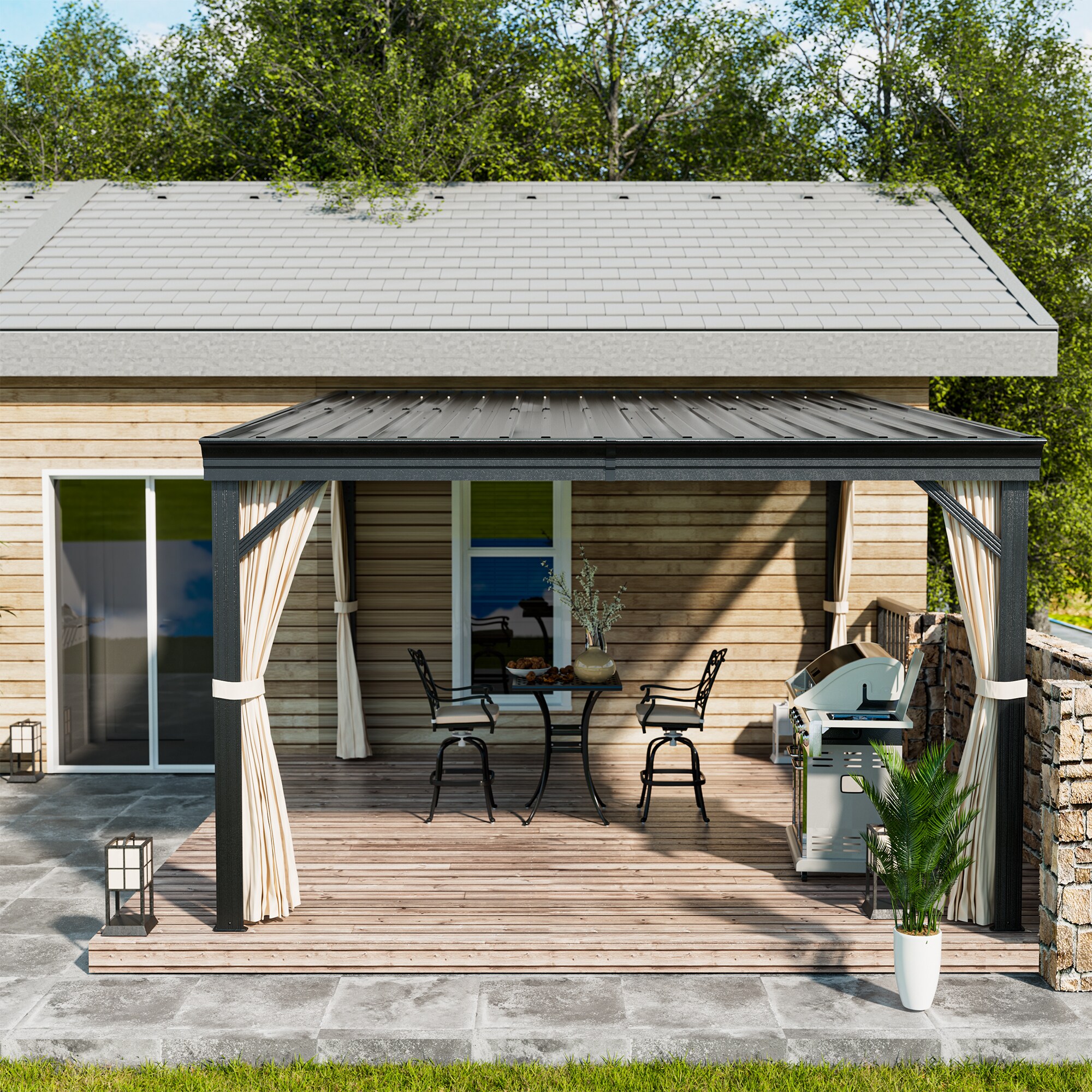 Mondawe OD0605LYKQ1012B Wood-Resin-Gazebos - View #12