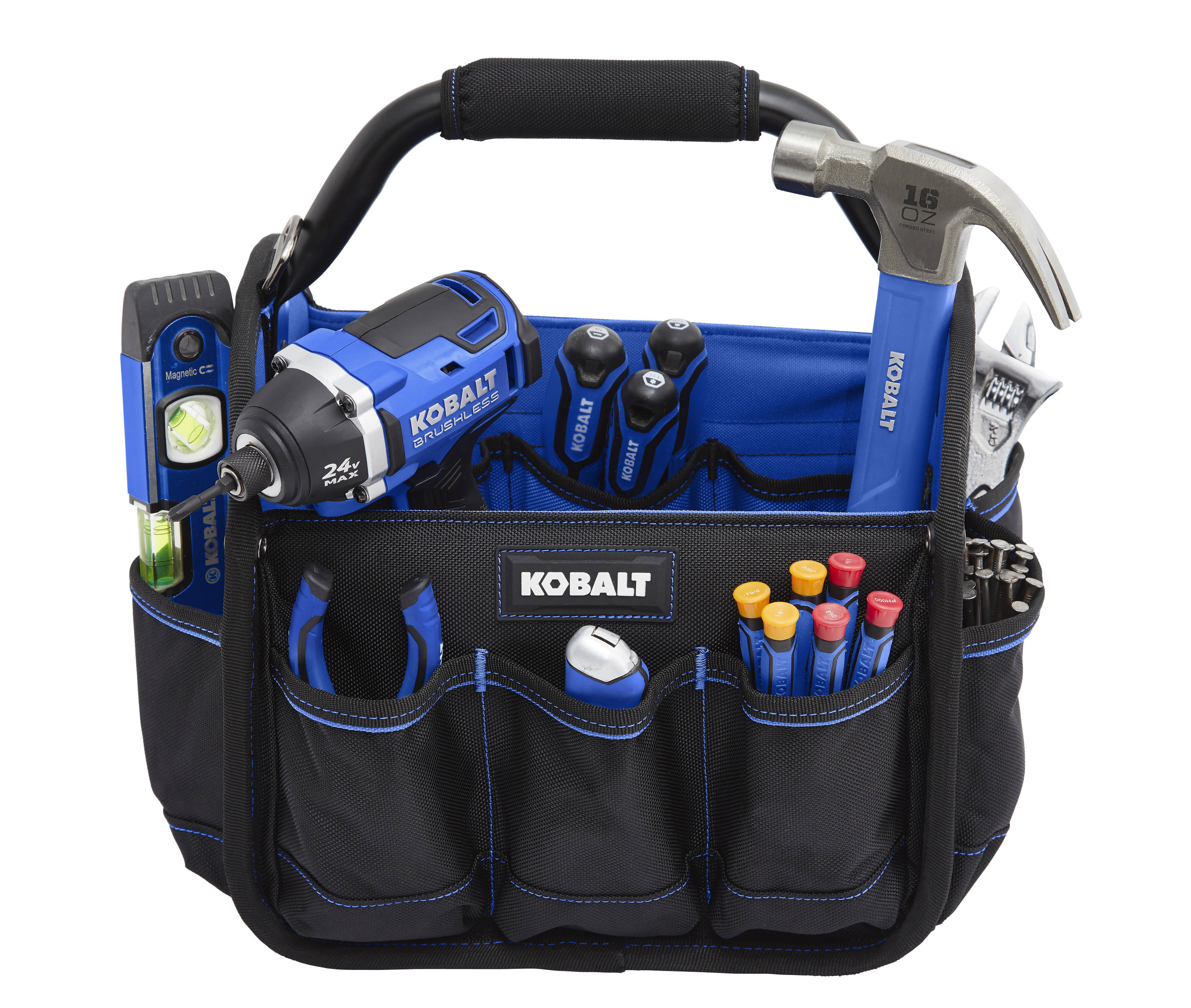 Kobalt Blue Black Polyester 18-in 5-Gallon Bucket Organizer in the Tool  Bags department at