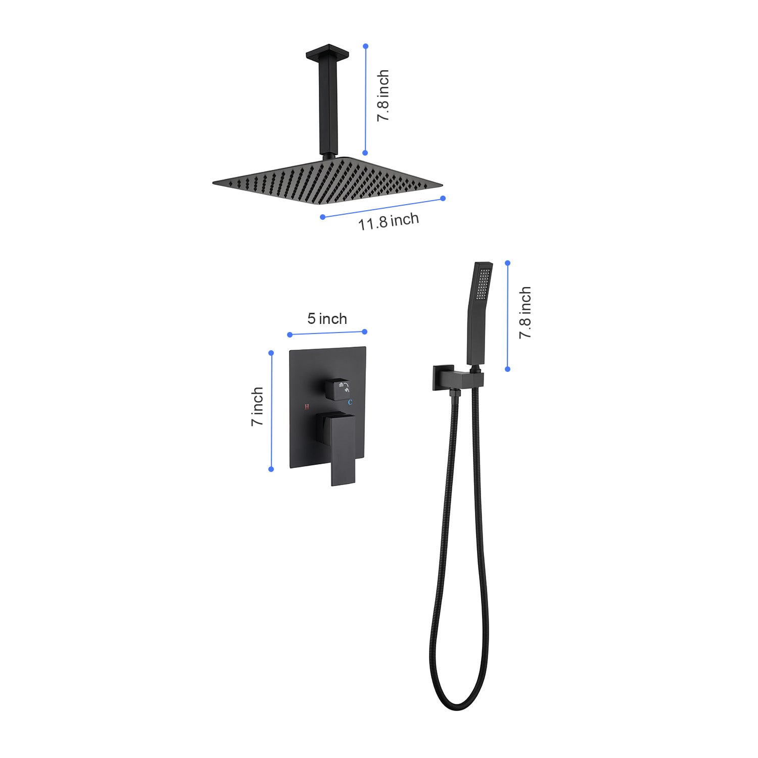 Vanityfus VF-W2287-41064 Showerhead-Bar-Panels - View #3