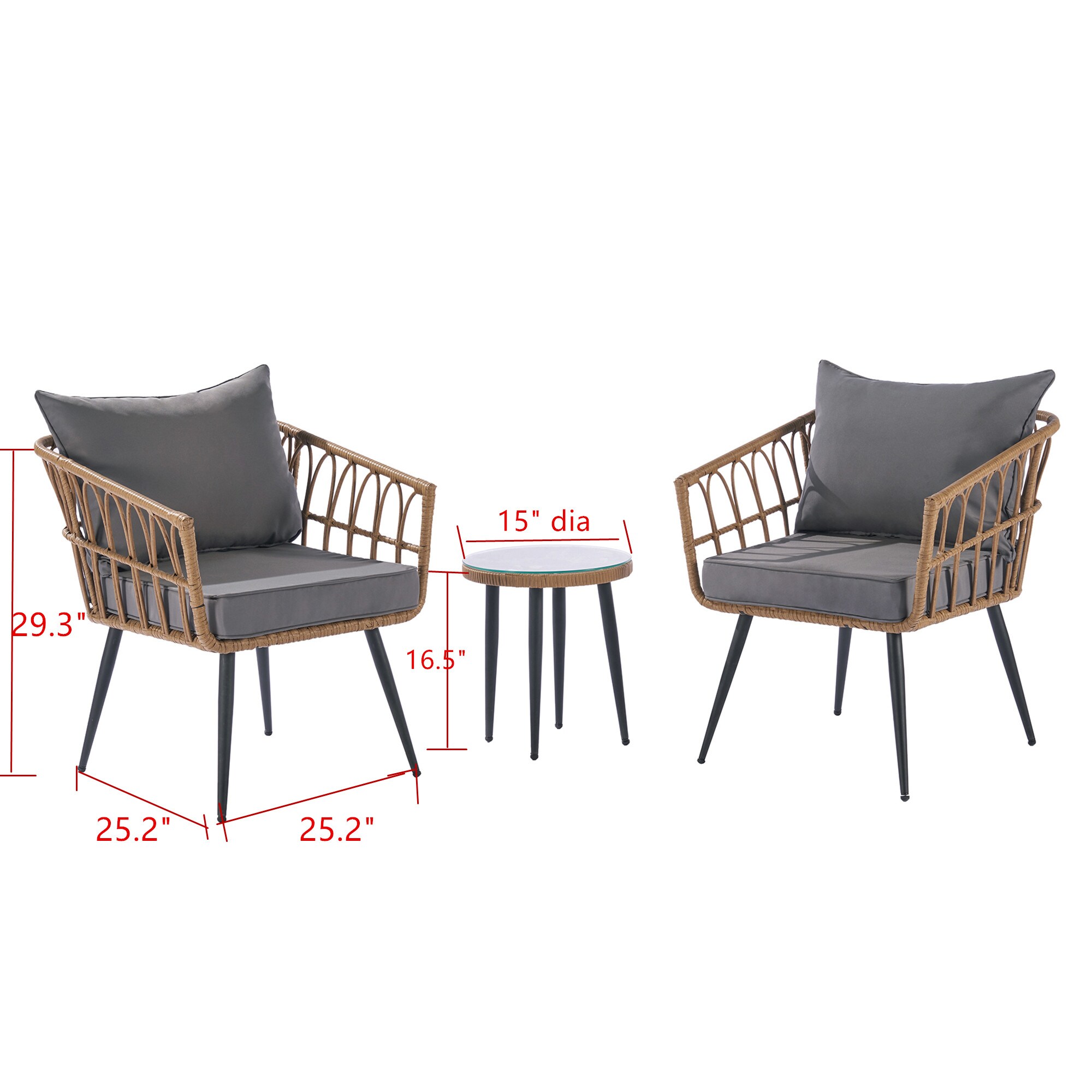 Gaierptone CRXTIL3K1LS Patio-Conversation-Sets - View #9