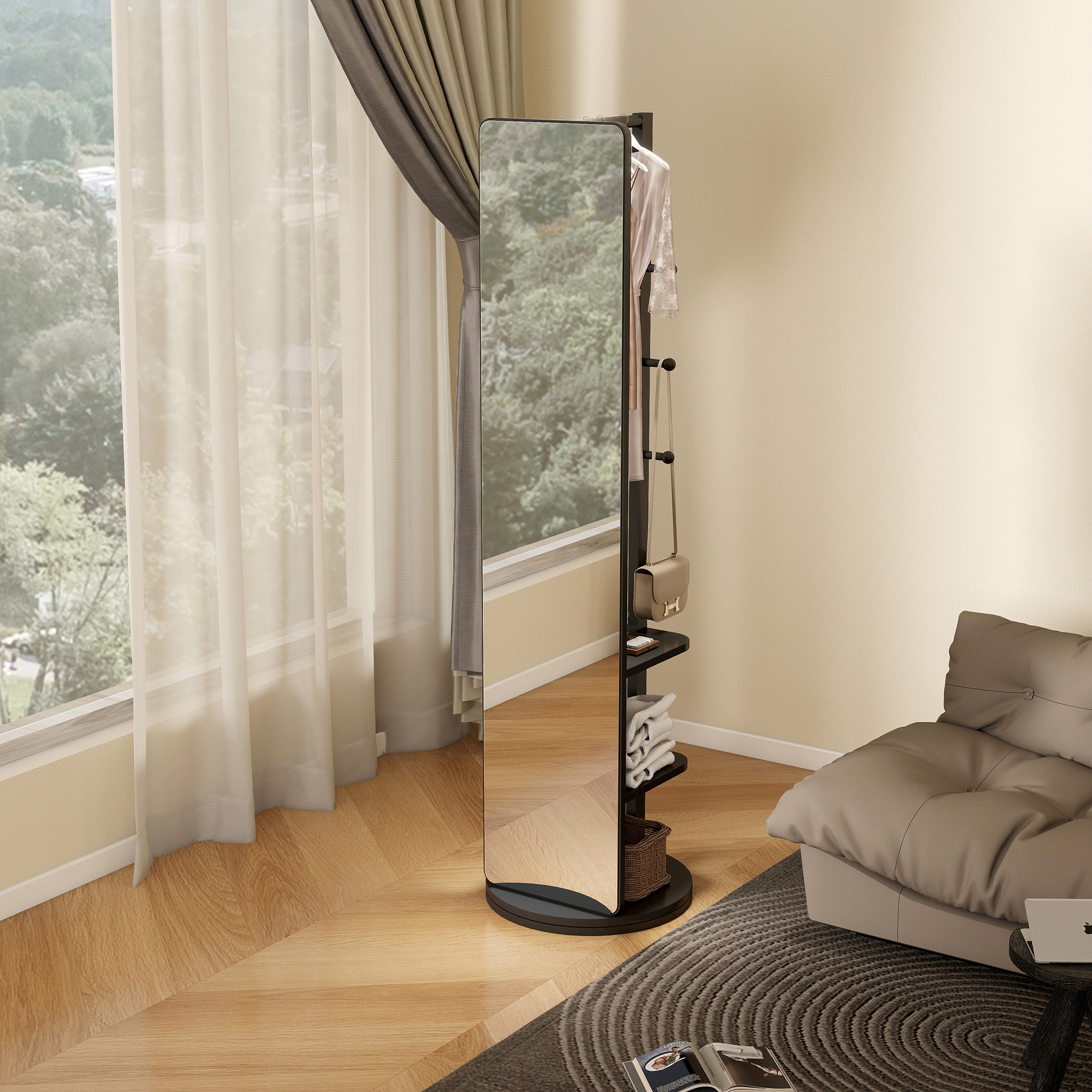 SINOFURN SYE6900002BK Decor-Mirrors - View #2