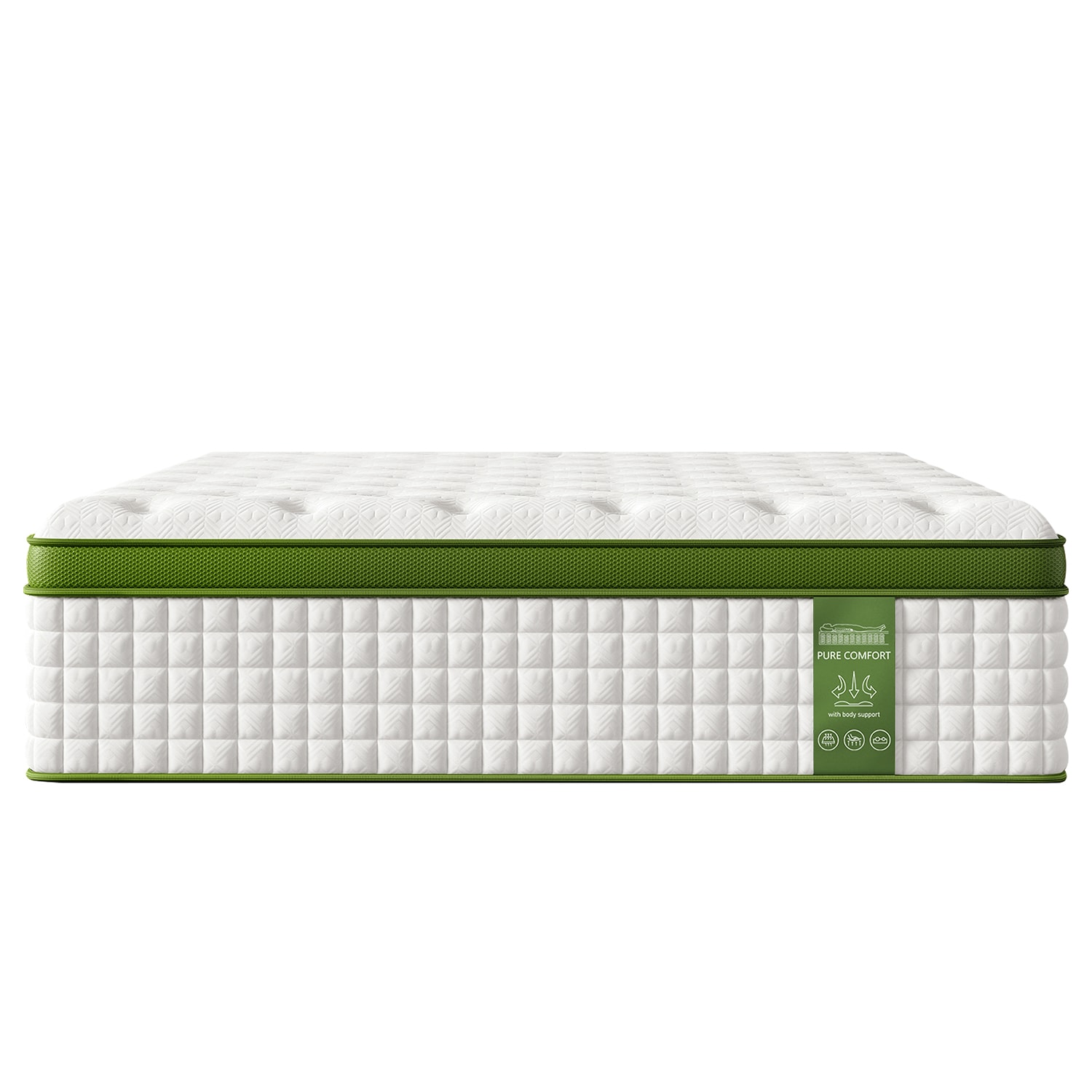 LUXEYARD 12 Inch Queen Size Hybrid Mattress in a Box with Gel Memory Foam and Pocket Springs Pressure Relief and Motion Isolation CertiPUR-Us Certified Assembled in USA